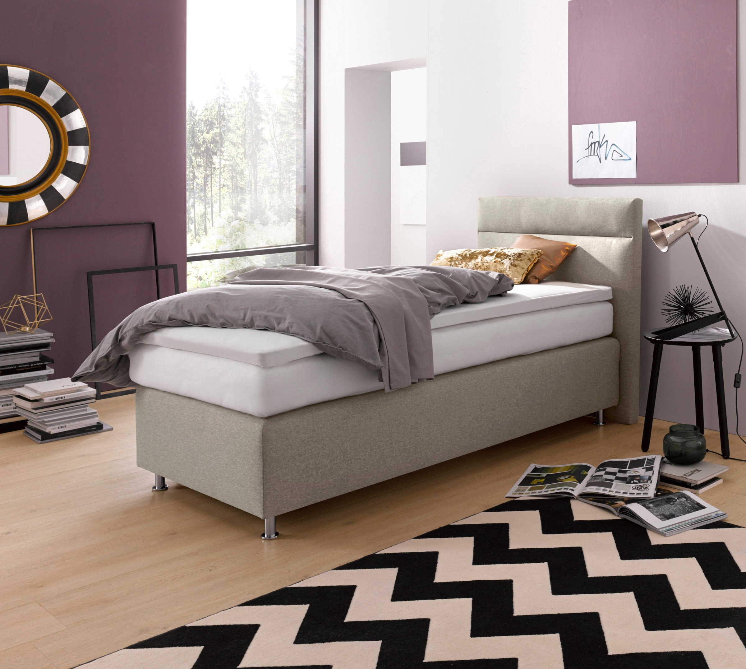 Westfalia Schlafkomfort Boxspringbett wahlweise mit LED-Beleuchtung