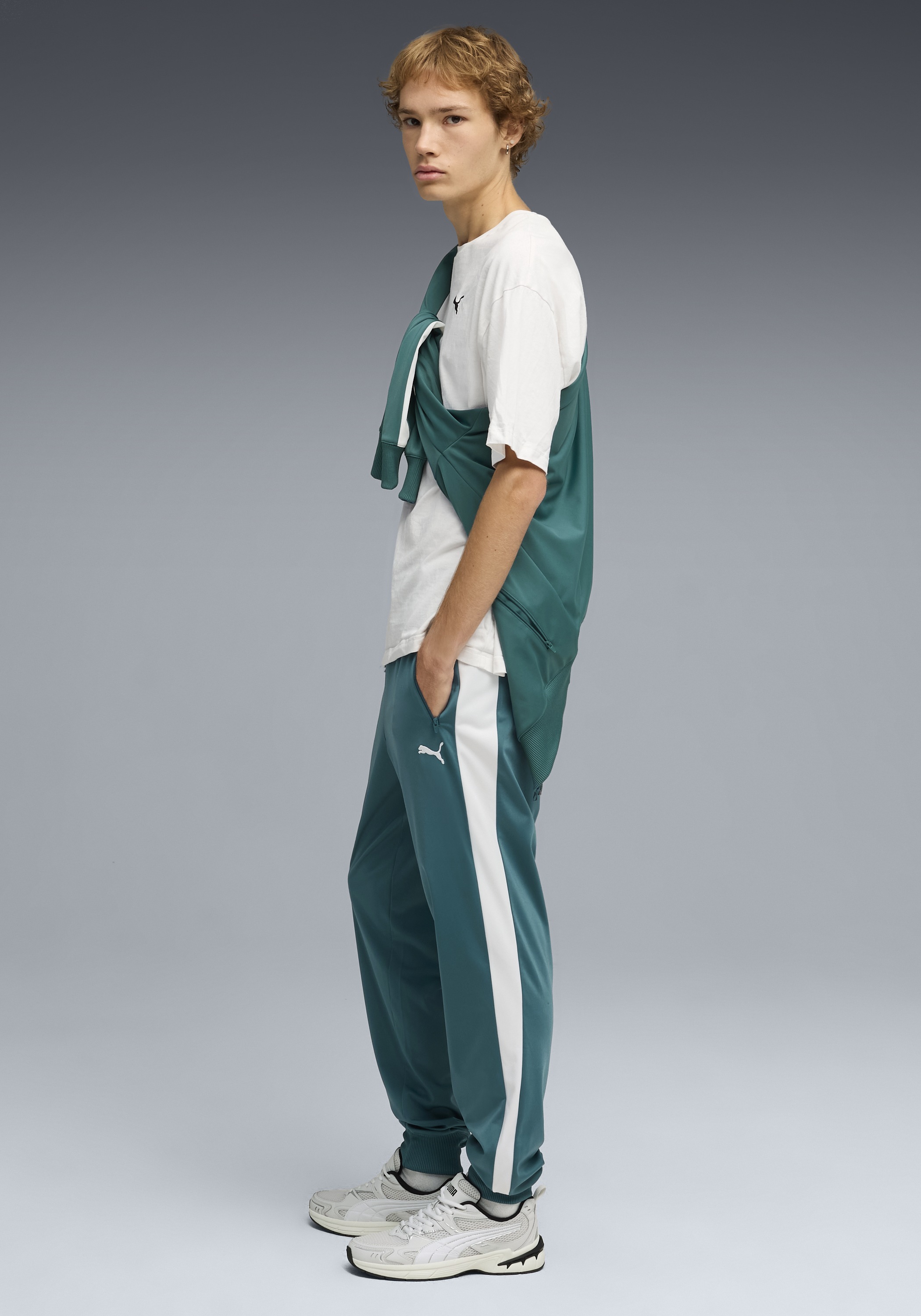 PUMA Pantalon de survêtement »T7 FOUNDATION CL POLY KNITTED PANTS«  sportlicher Stil, für vielseitige Sportmode, Regular Fit