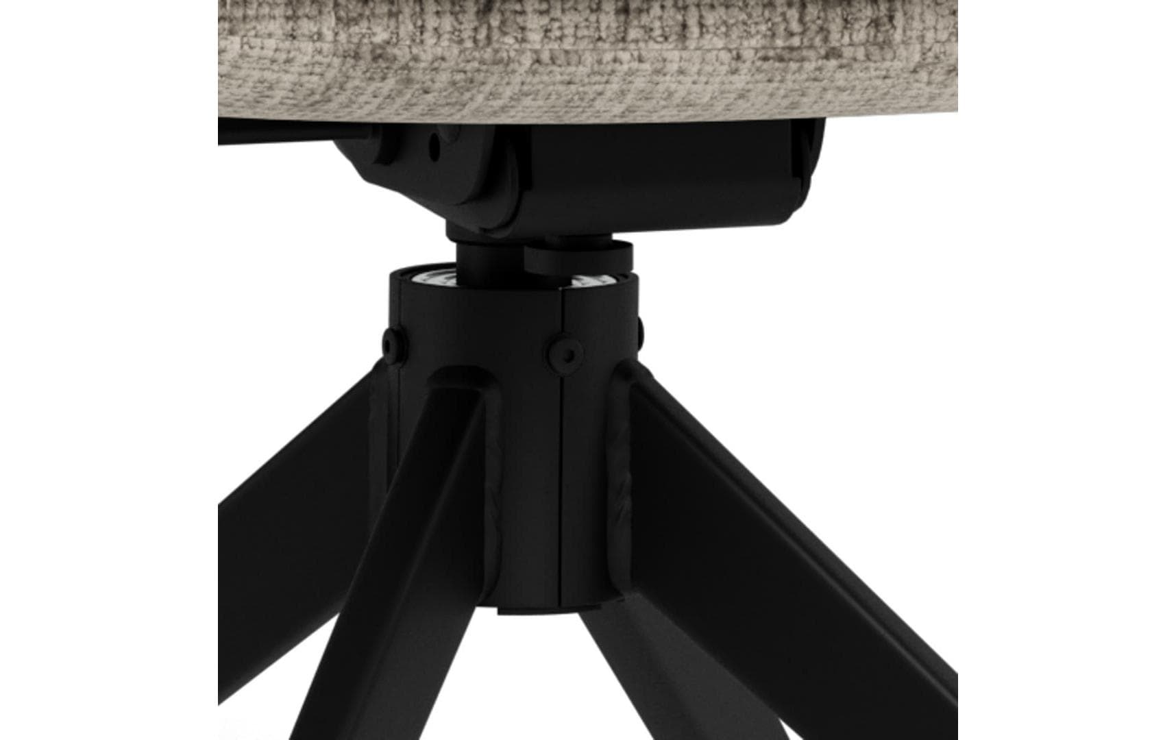 AC Design Esszimmerstuhl »Roger, Polsterstuhl, Stuhl, 2er-Set« (Set) 2 Stk.grauer Stoff, Armlehnen, Polsterung, Dreh- & Kippfunktion, FSC™