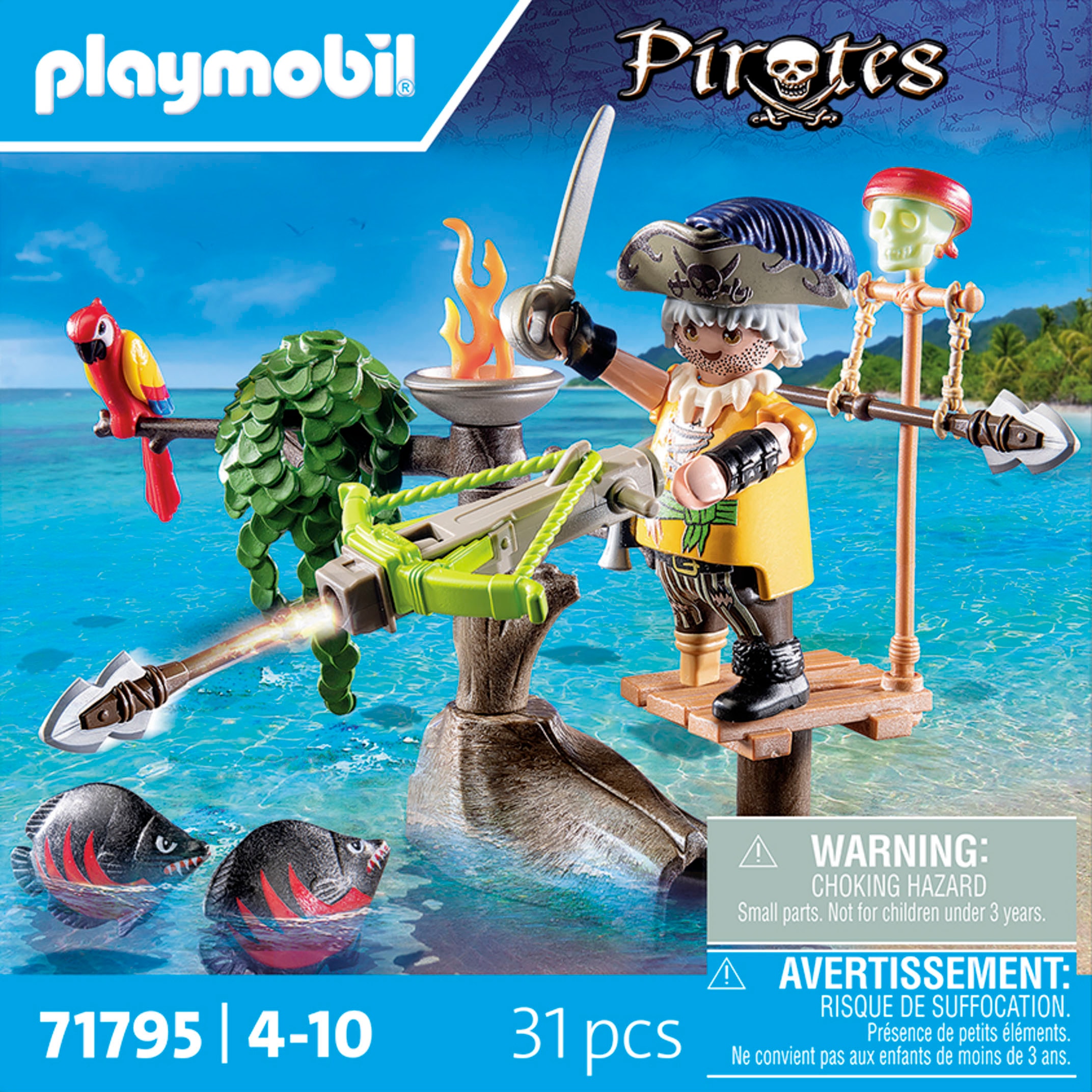 Playmobil® Konstruktions-Spielset »Pirat mit Balliste (71795), Playmobil Pirates«