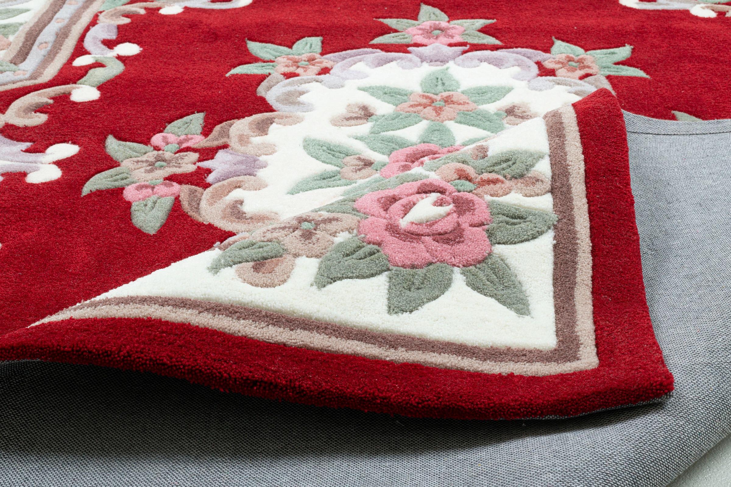 THEKO Tapis »Ming« Rectangulaire 14 mm Höhe hochwertiges Acrylgarn, ideal im Wohnzimmer & Schlafzimmer