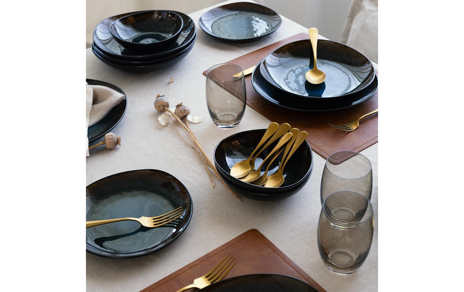   Assiette plate »Lunasol Elements Amber Eye Organic 12-tlg.« Teller-Set