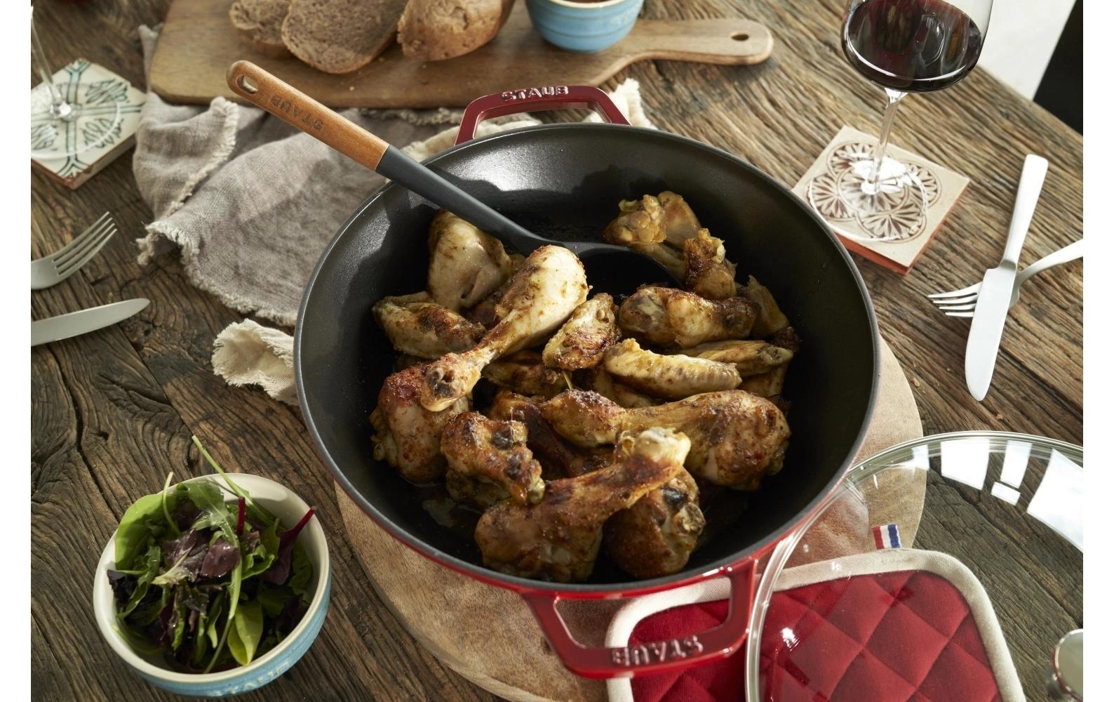 STAUB Wok »mit Glasdeckel 30 cm, 4,4 l«