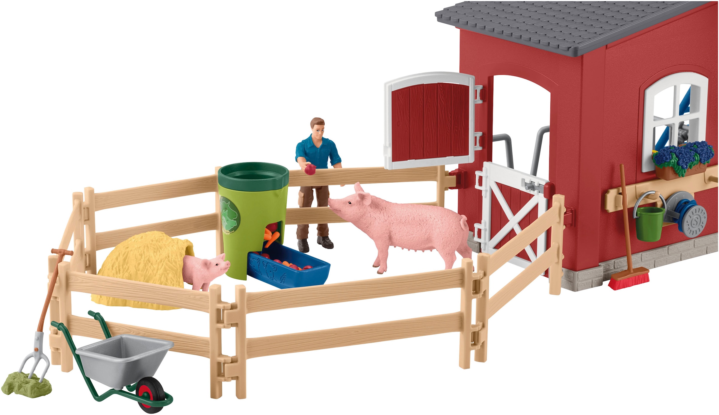 Schleich® Monde de jeu »FARM WORLD, Grosse Farm rot (42606)« Made in Europe