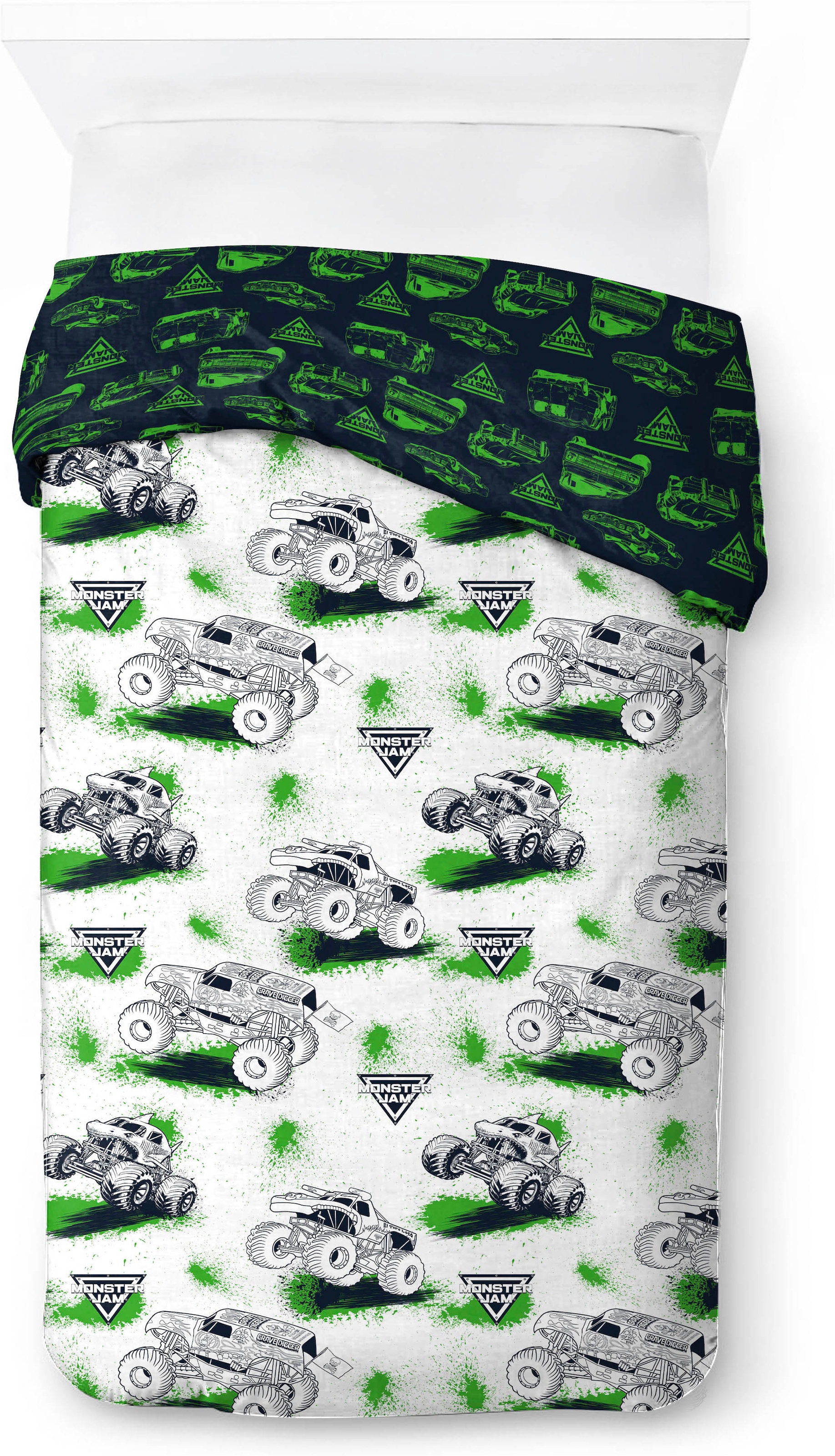   Linge de lit pour enfants »Monster Jam Splat« 2 100% coton