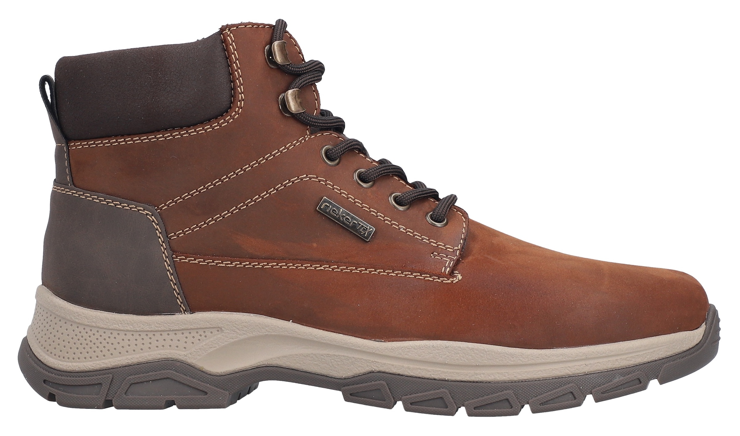 Rieker  Schnürboots, Stiefelette, Outdoorboots mit Innenreissverschluss