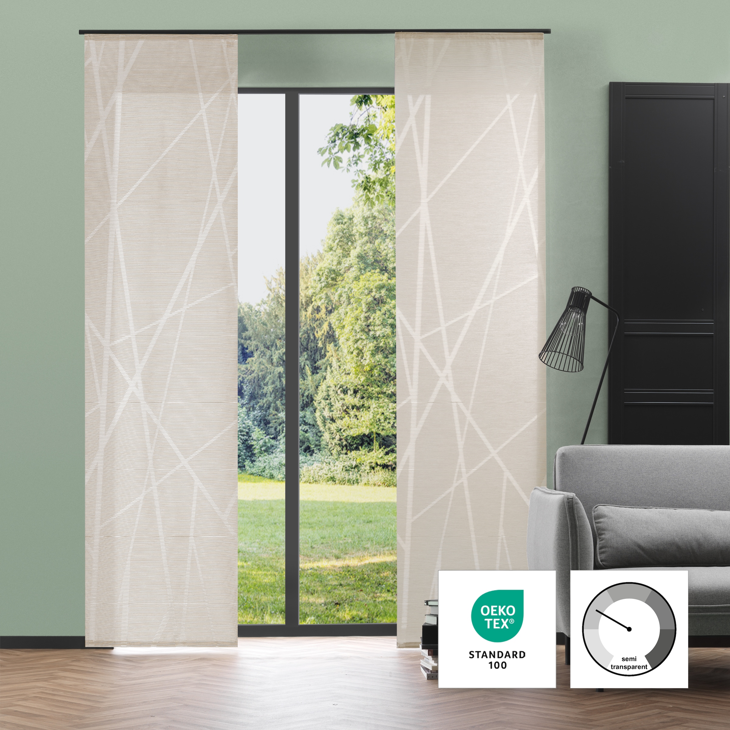 Neutex for you! Schiebegardine »BEAM« Paneelwagen 1 Stk. tlg. Abstraktes Muster