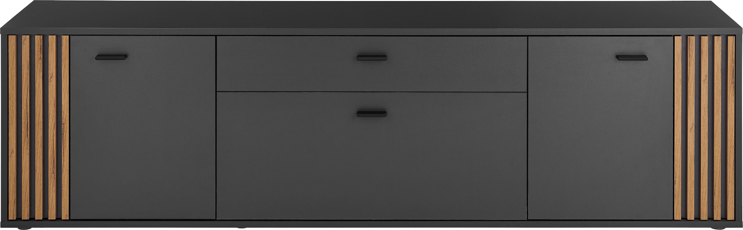 HBZ Lowboard »Dublin TV-Schrank, BxHxT 180x50x38cm« 1 Stk. tlg. Breite 180cm, Softclose, Metallgriffe