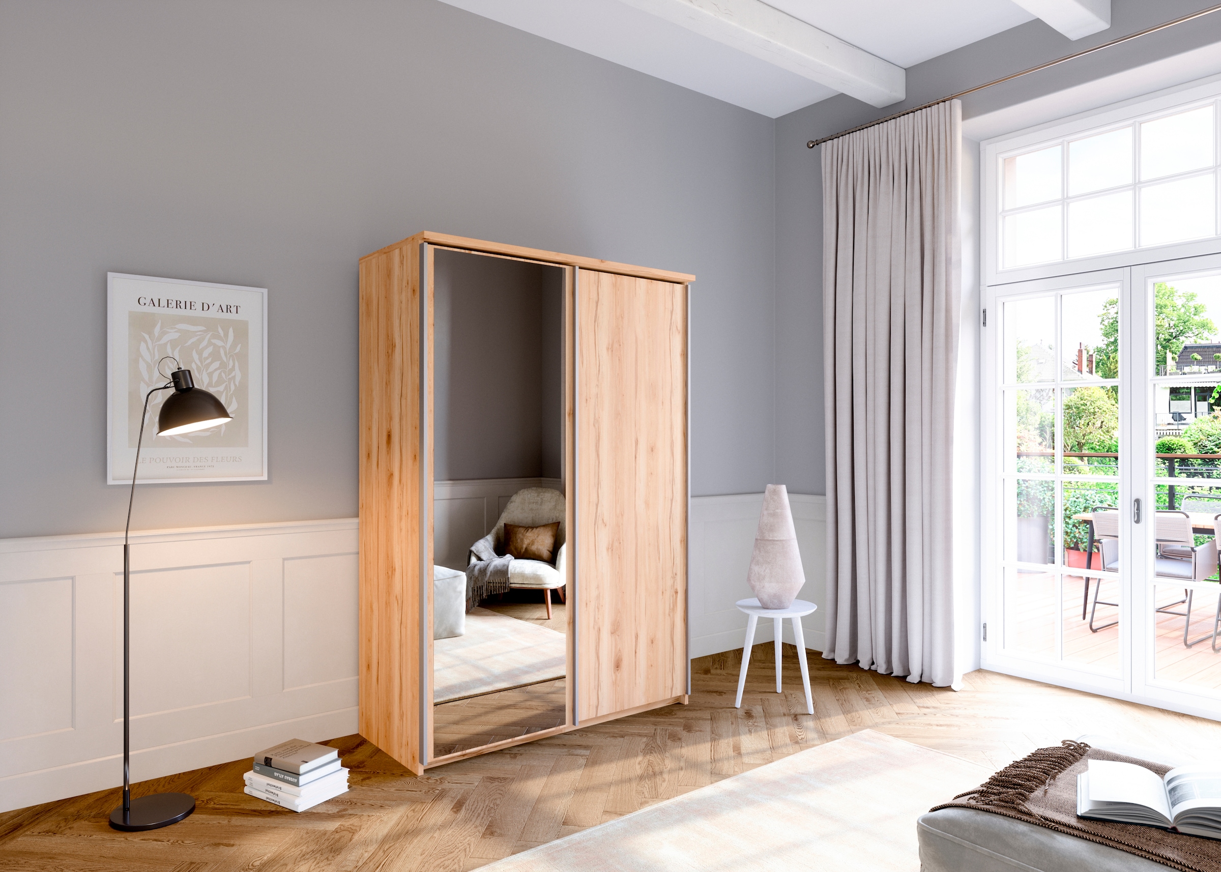 priess Armoire à portes coulissantes »Arnsberg« avec miroir