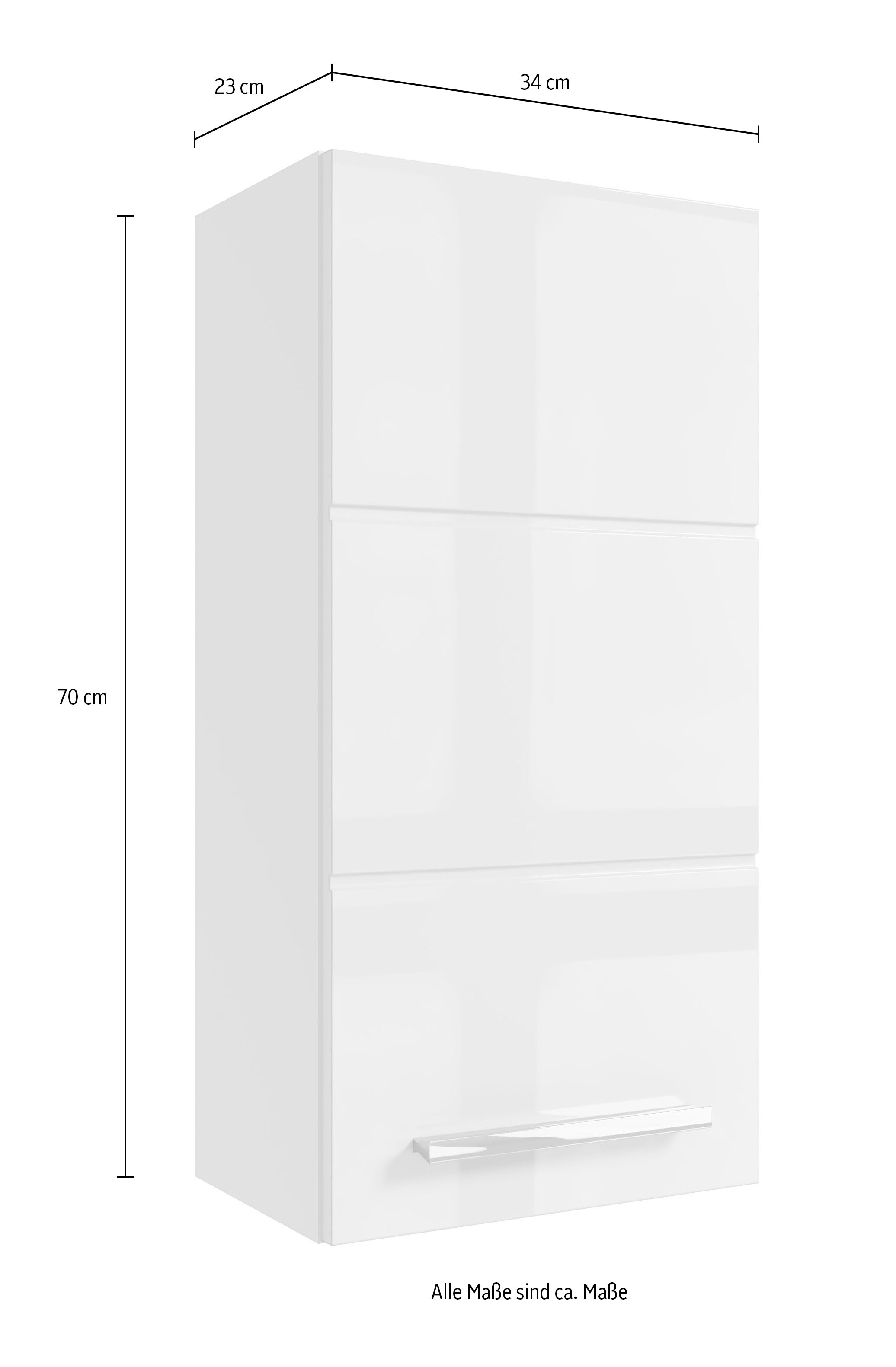 BASIC by Balculina Hängeschrank »Mandi« 1 Stk. tlg. Breite 34cm, hochglanz Front