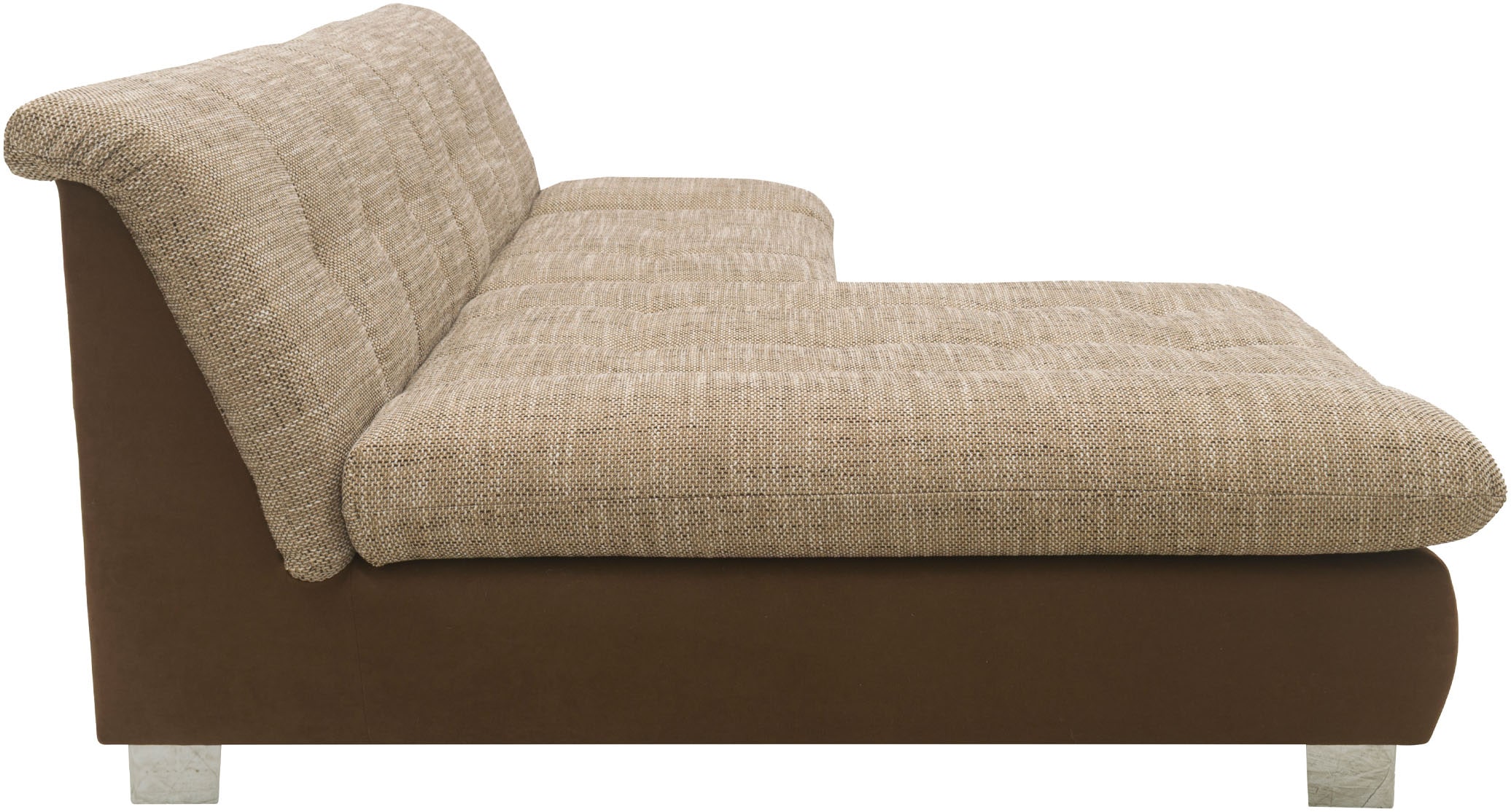 DOMO collection Ecksofa »100031 kompakte Stellmasse, komfortabel und bequem, L-Form« wahlweise mit Bettfunktion und Armteilverstellung. Breite 234 cm