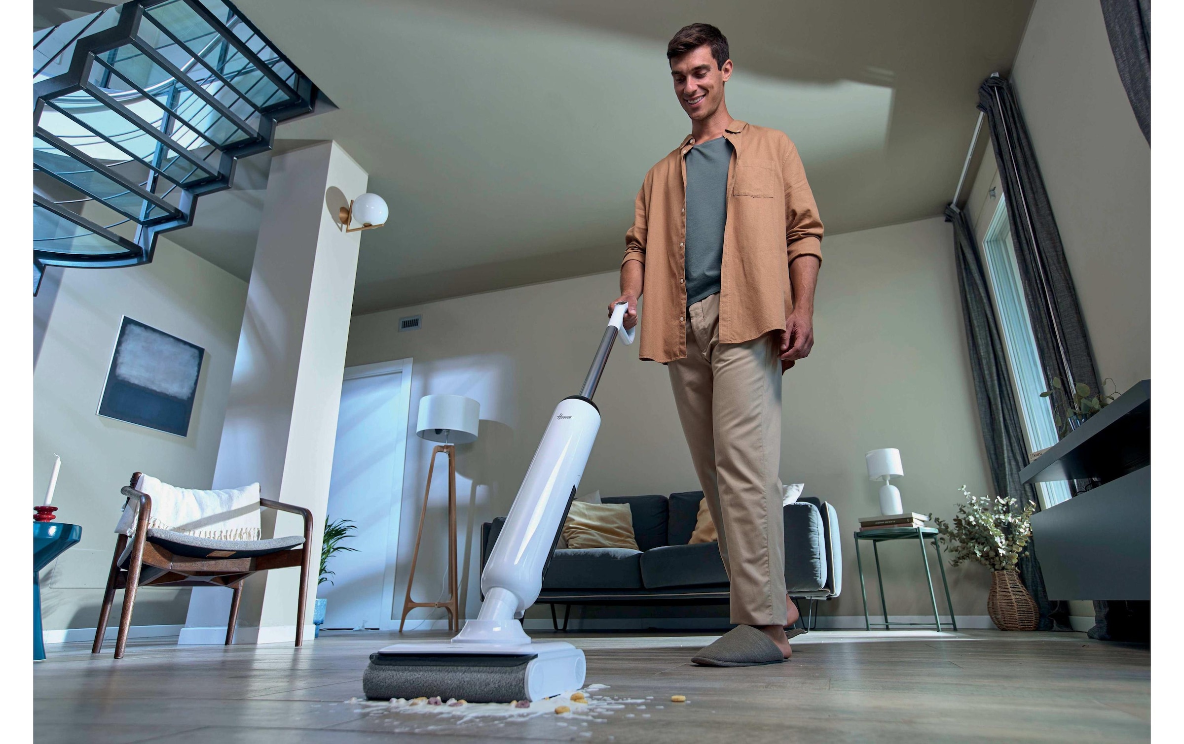 Hoover Nass-Trocken-Akkusauger »HW400 11« Kabelloser Nass- und Trockensauger mit 17.000 Pa Saugkraft