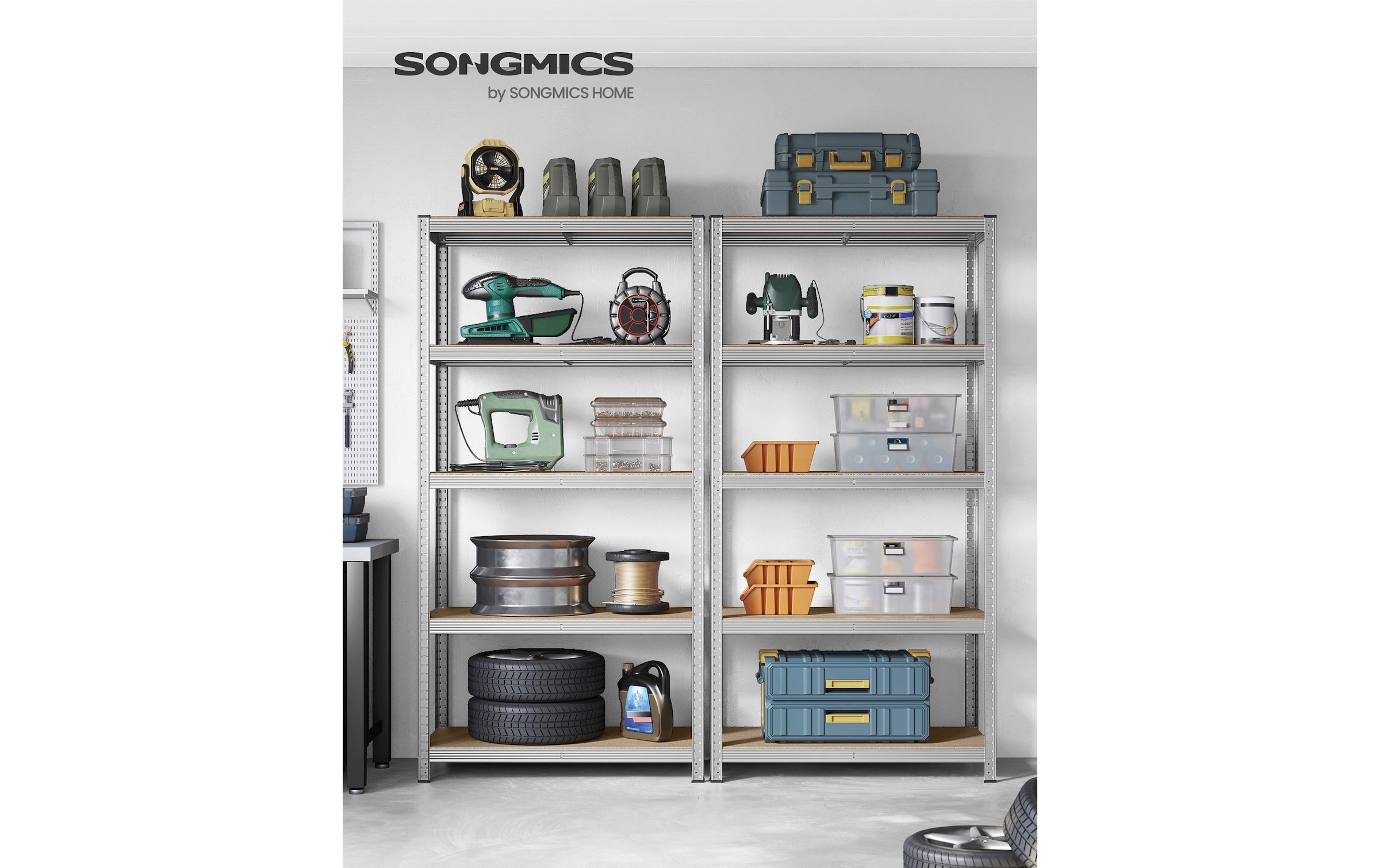 SONGMICS Regal »Silber«