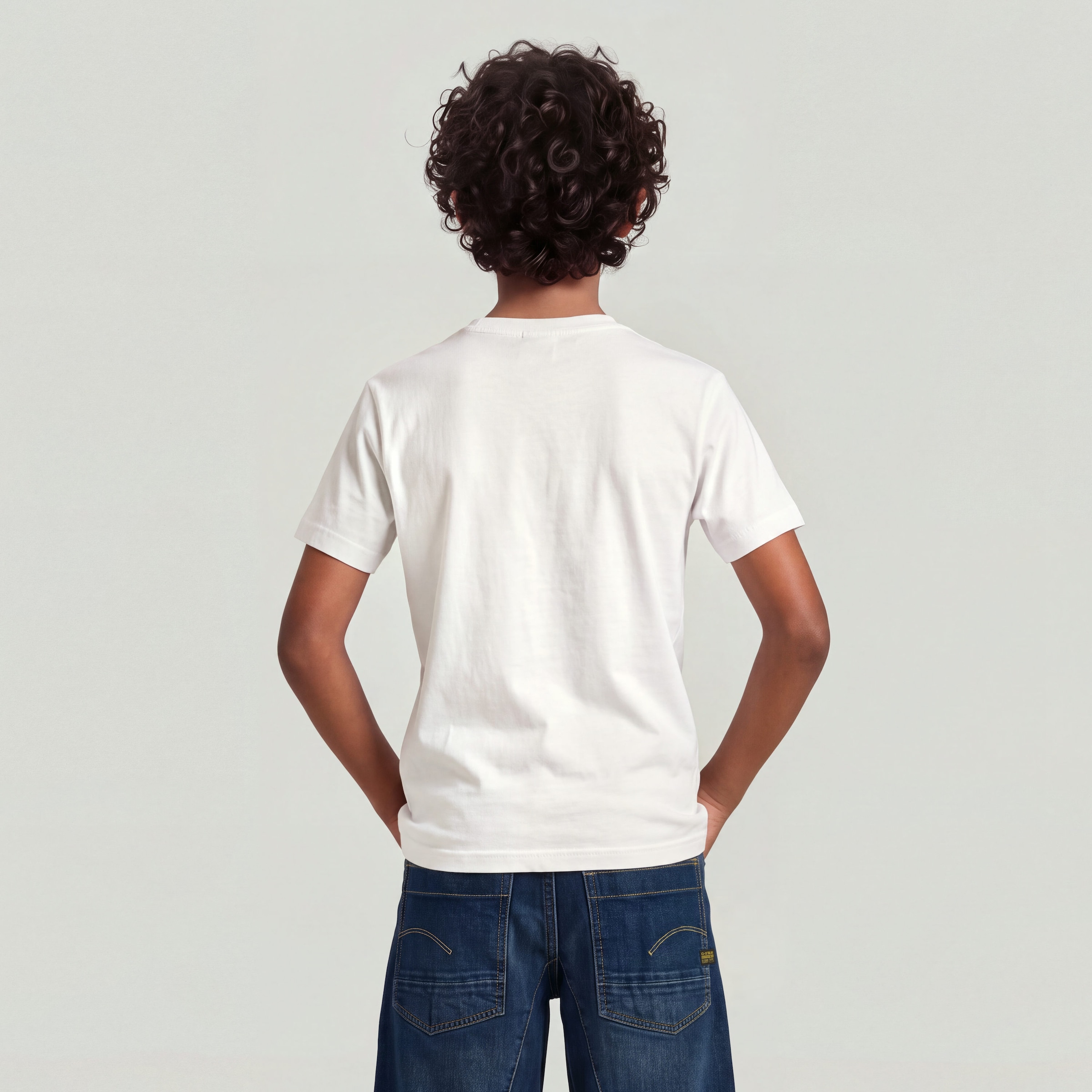 G-STAR T-shirt »KIDS, OVERSIZED R T SS« avec imprimé logo, jersey coton