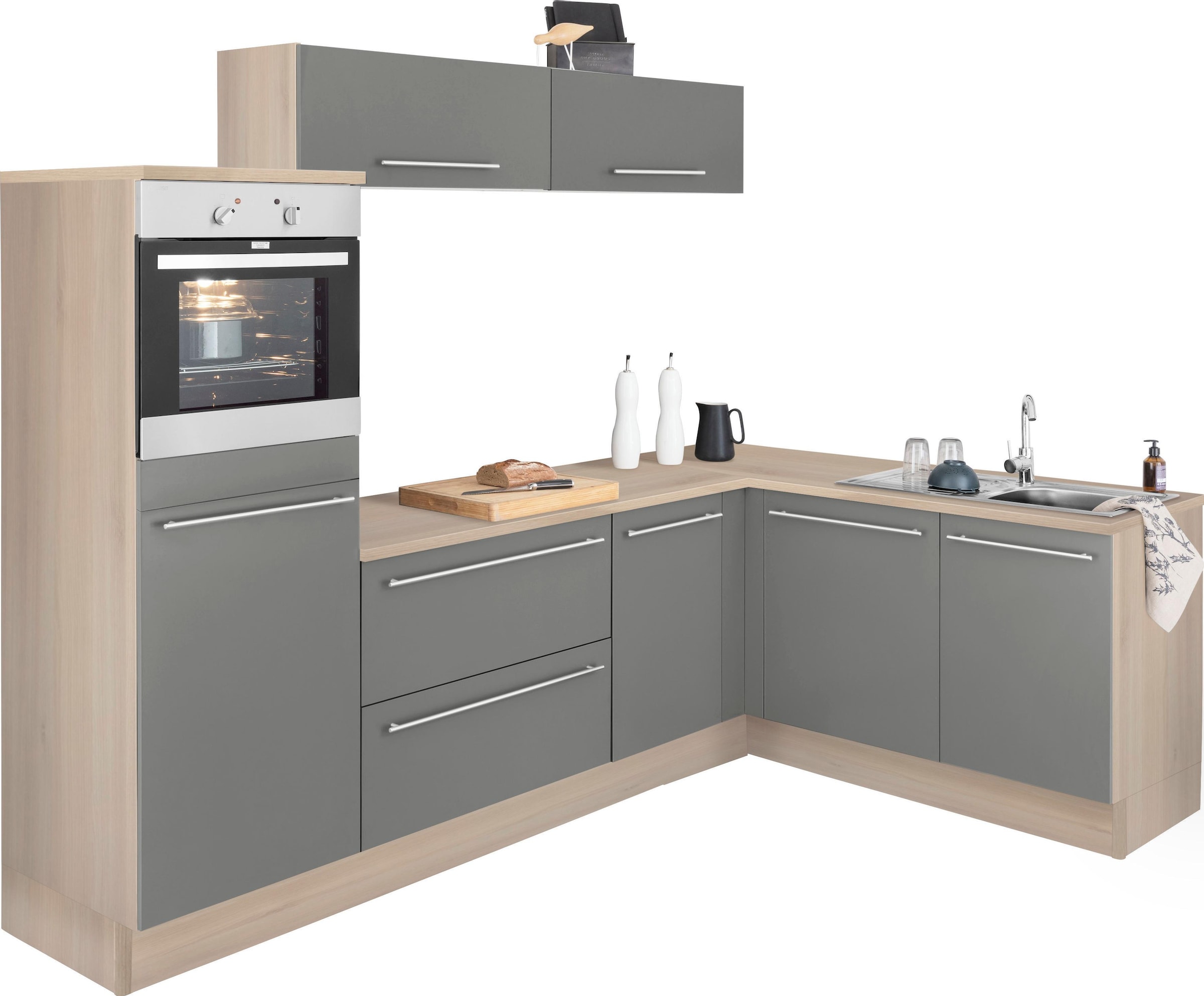 OPTIFIT Winkelküche »Bern« Stellbreite 265x175 cm, wahlweise mit E-Geräten