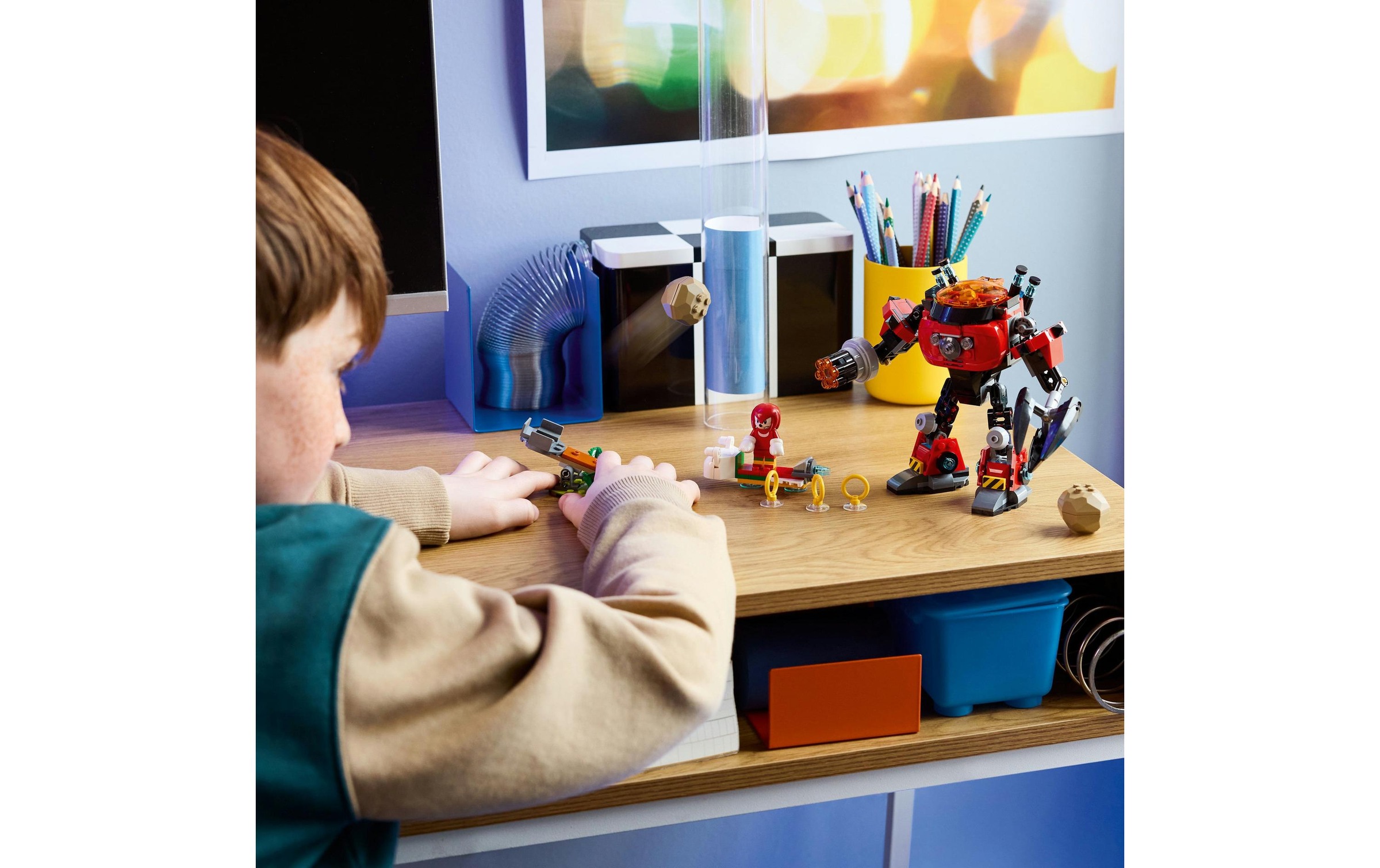 LEGO® Spielbausteine »LEGO® Sonic Knuckles vs. Dr. Eggmans Egg Crusher Mech 77005«