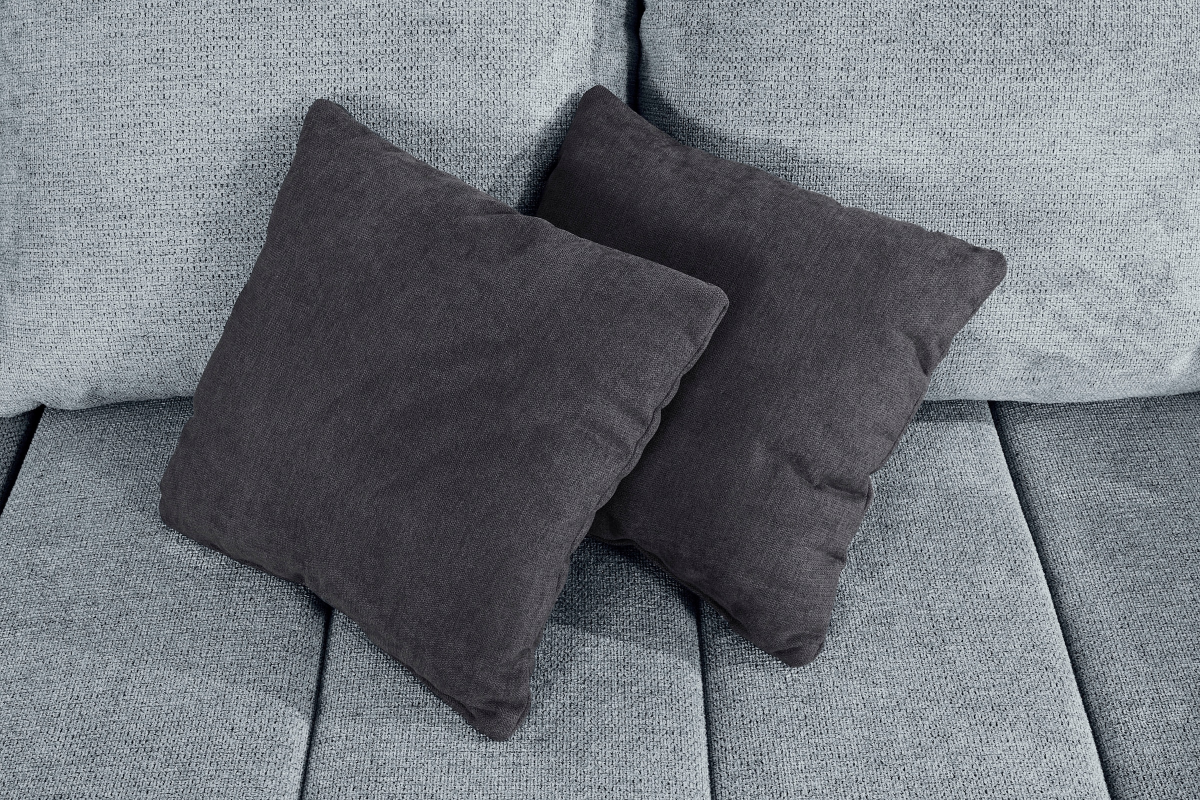 INOSIGN Ecksofa »Imola, elegant und modern, aktuelle Steppung im Sitz, bequem, L-Form« frei im Raum stellbar, wahlweise mit Bettfunktion und Bettkasten