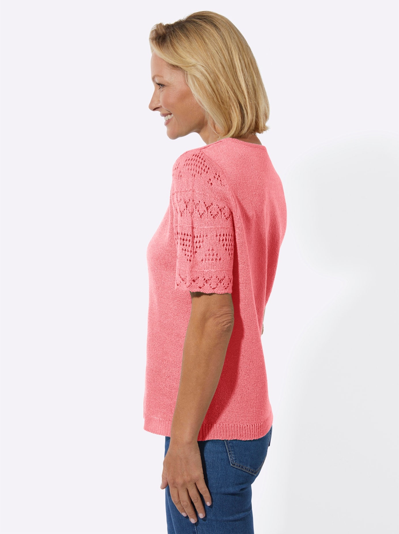 Classic Basics Kurzarmpullover »Bouclé-Pullover«