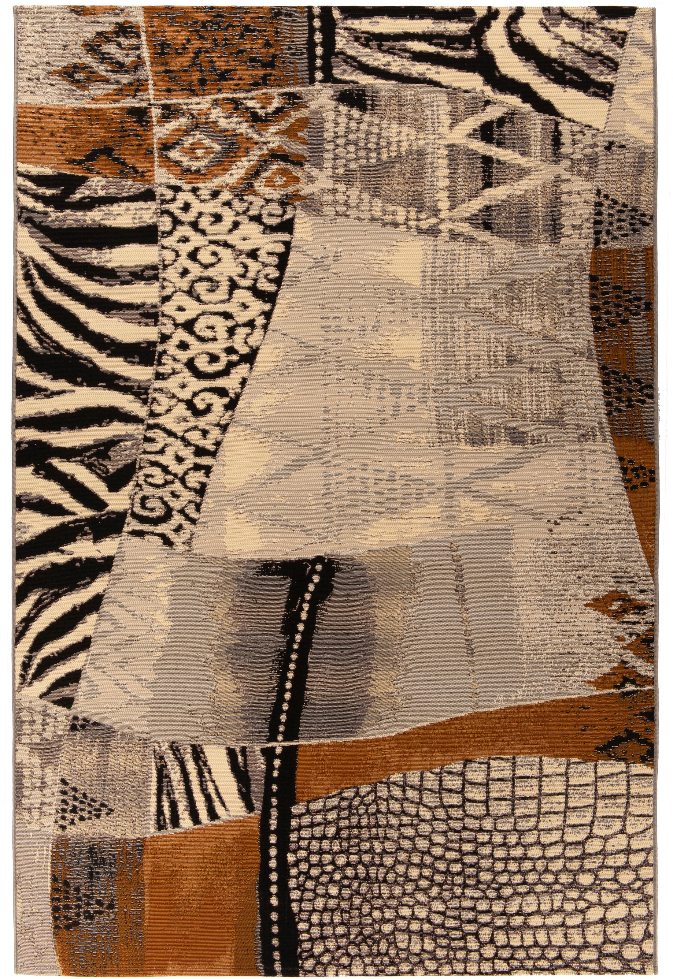 Gino Falcone Teppich »Outdoor-Africa 42« rechteckig 5 mm Höhe Flachgewebe, In- und Outdoor geeignet, Wohnzimmer