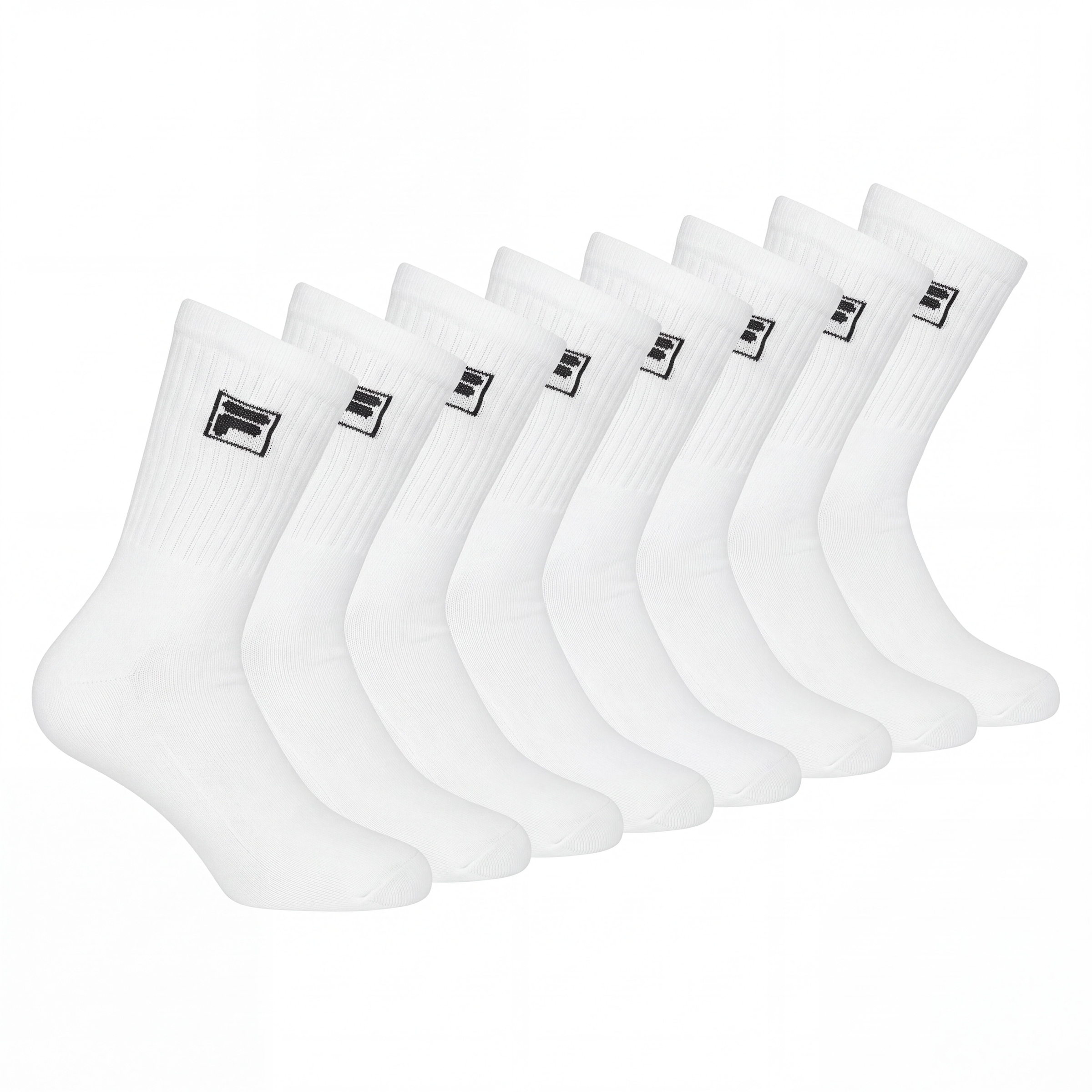 Fila Chaussettes de sport »UNISEX CREW TENNIS FULL TERRY SOCKS« 9 paires,  avec long bord-côtes
