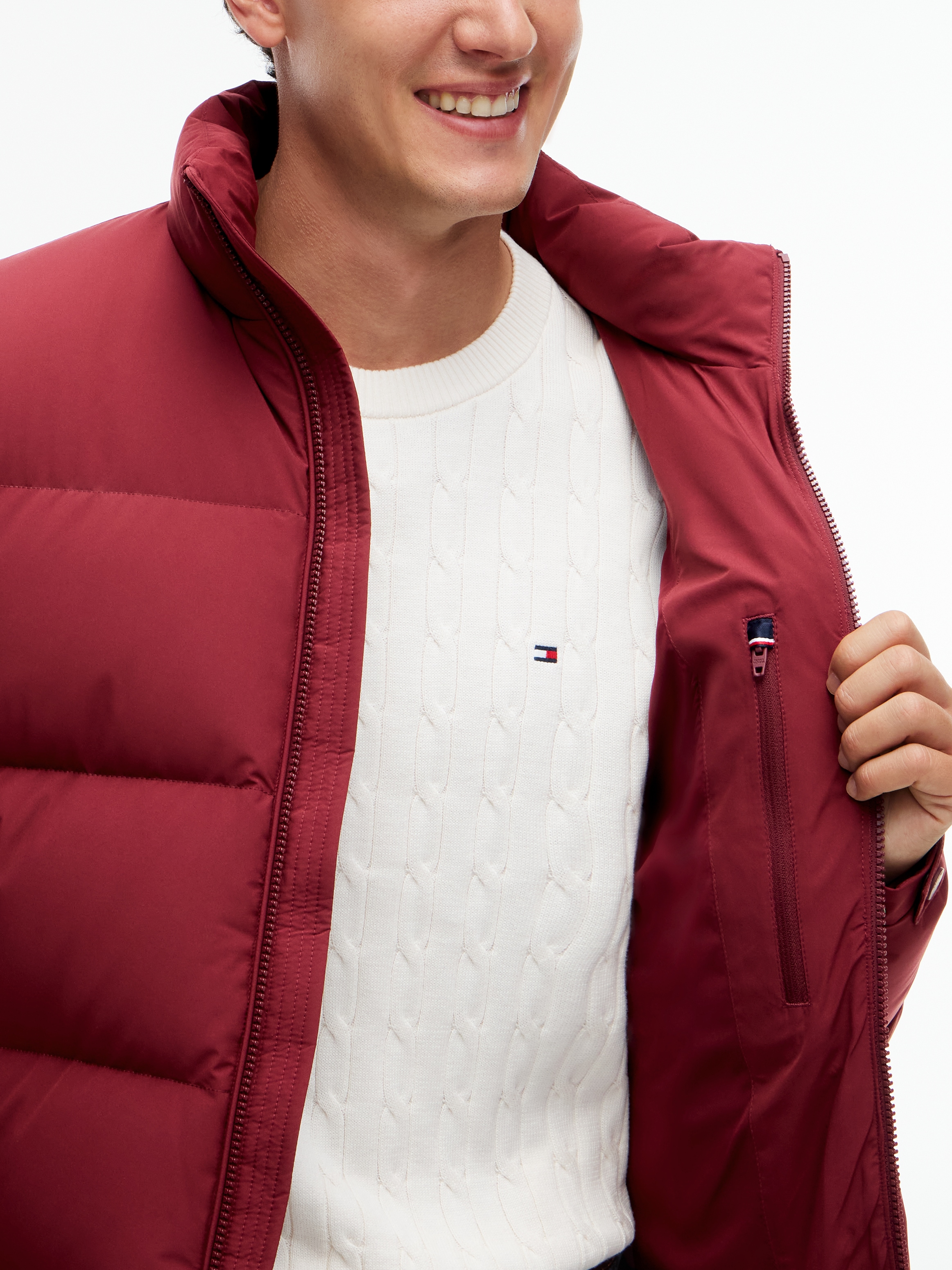Tommy Hilfiger Daunenjacke »DOWN STAND PUFFER« Winterjacke, weiche Daunenfüllung