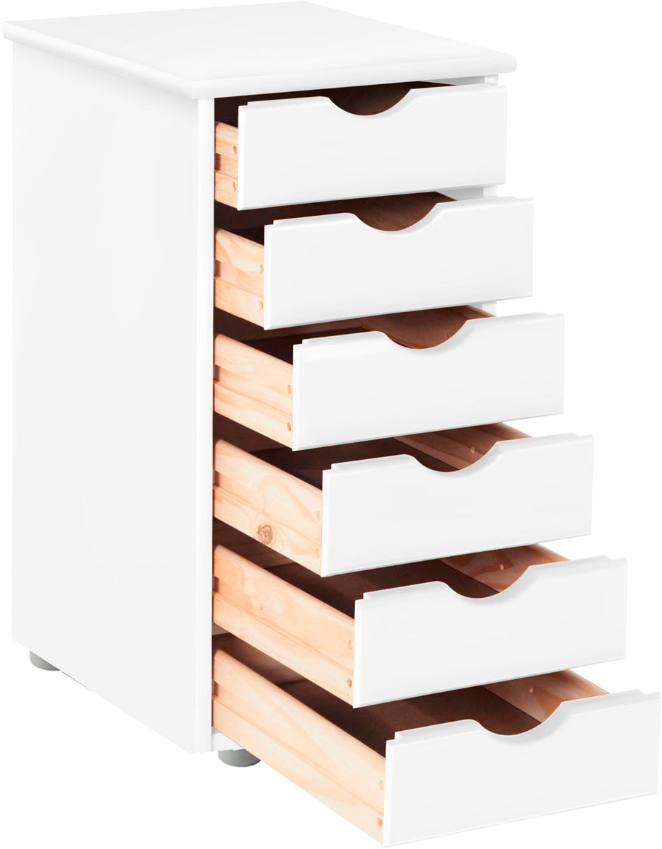 GOODproduct Commode »Gava« aus massivem Kiefernholz, mit Stauraummöglichkeiten, Breite 39 cm