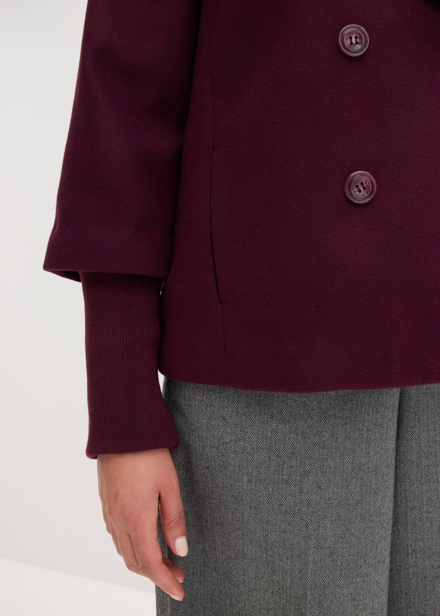 bonprix Caban avec col à revers, coupe régulière, en polyester