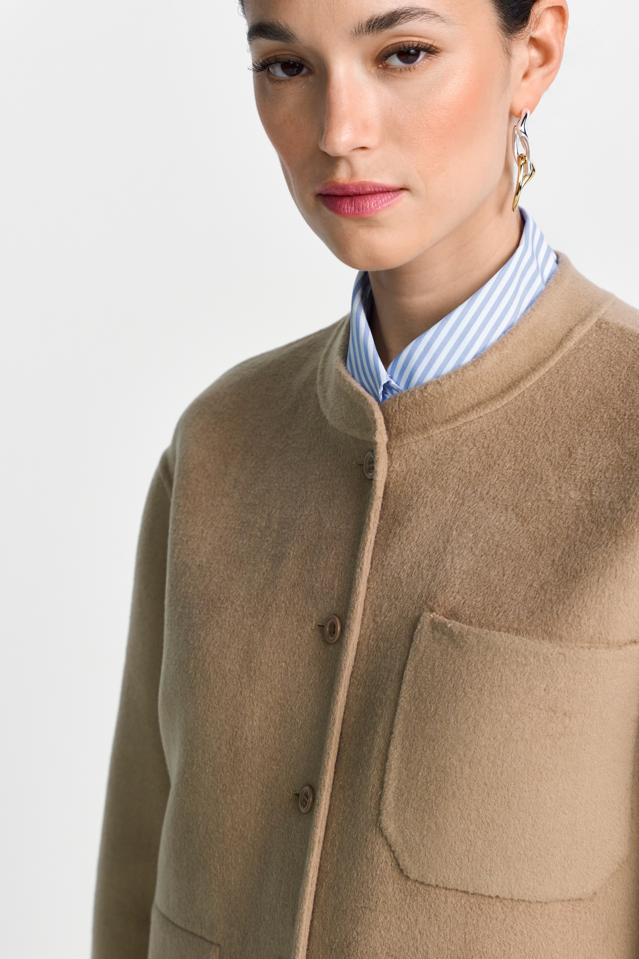 RICHROYAL Veste chemise Overshirt, Stehkragen