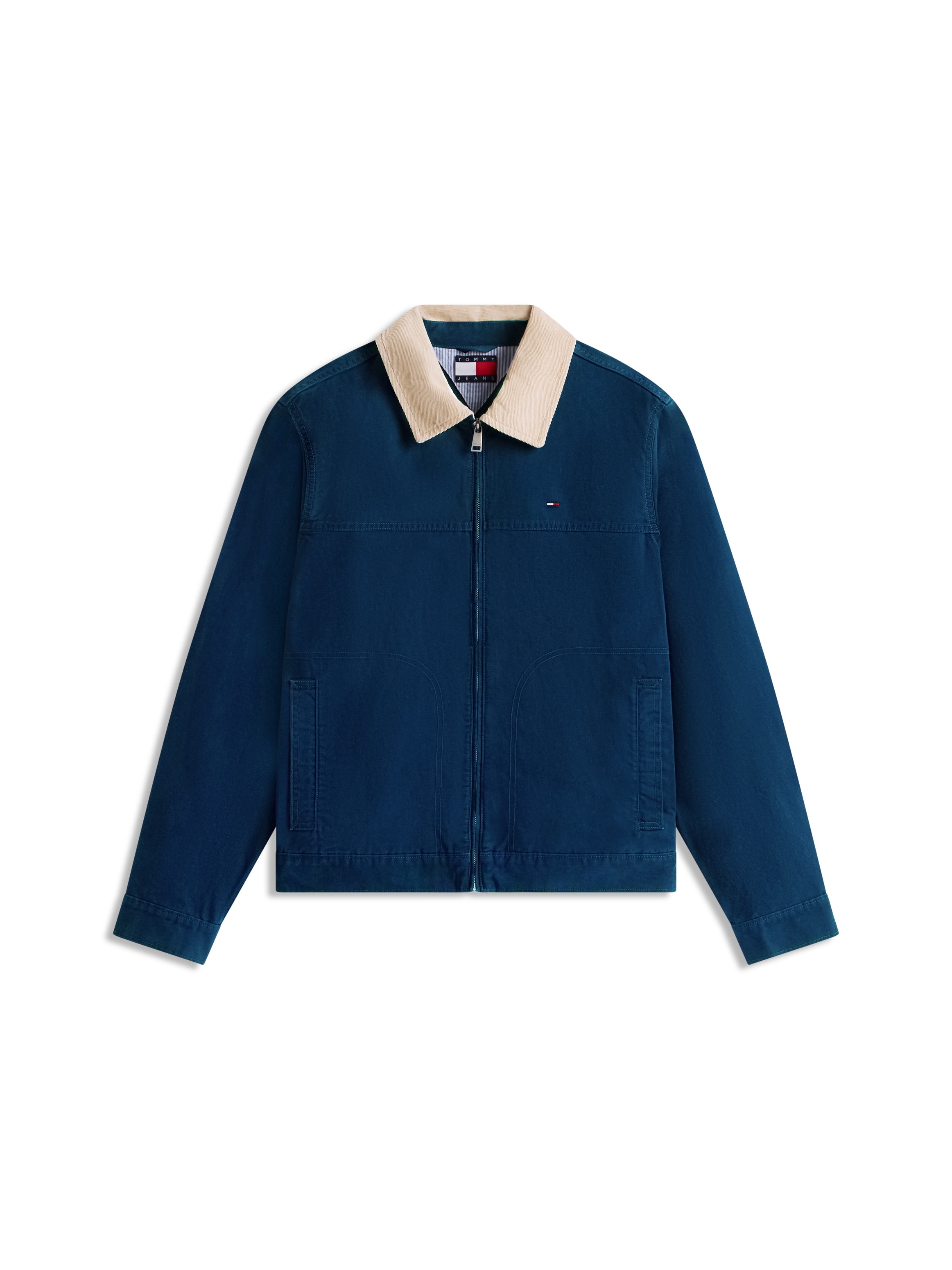 Tommy Jeans Blouson »TJM REGULAR COTTON RANCH« ohne Kapuze Regular fit mit Umlegekragen