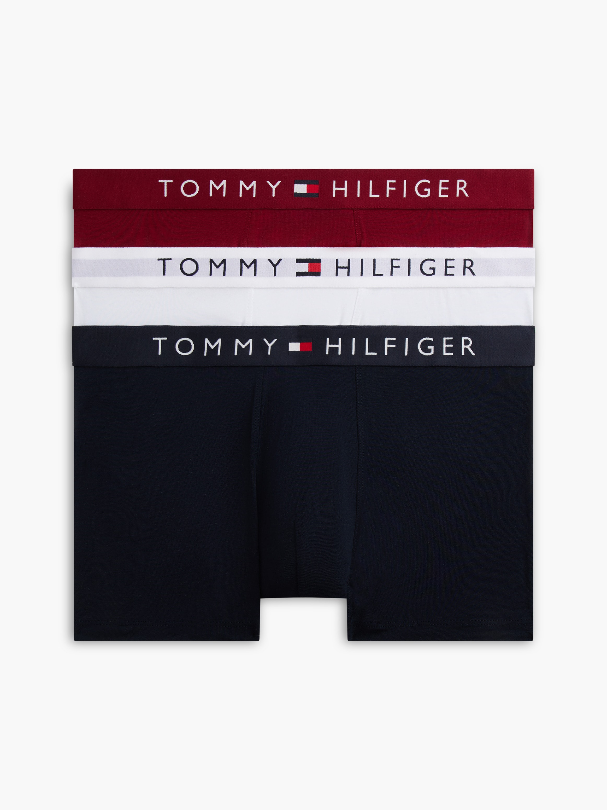 Tommy Hilfiger Underwear Tronc »3P TRUNK WB« Paquet, lot de 3, 3 cuis avec ceinture logo