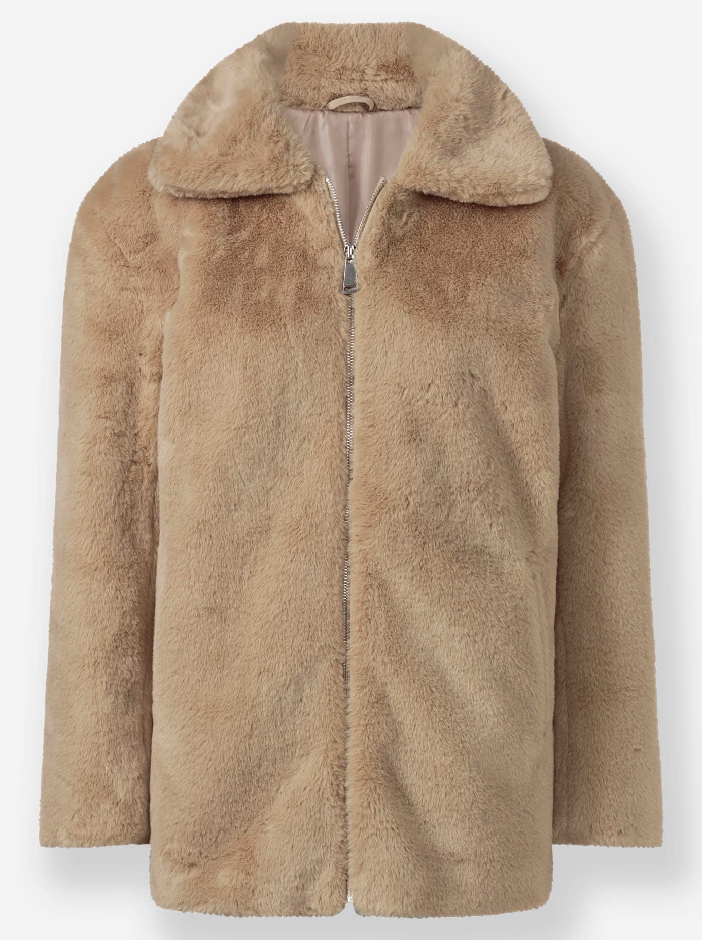 Inspirationen Veste en fausse fourrure ohne Kapuze