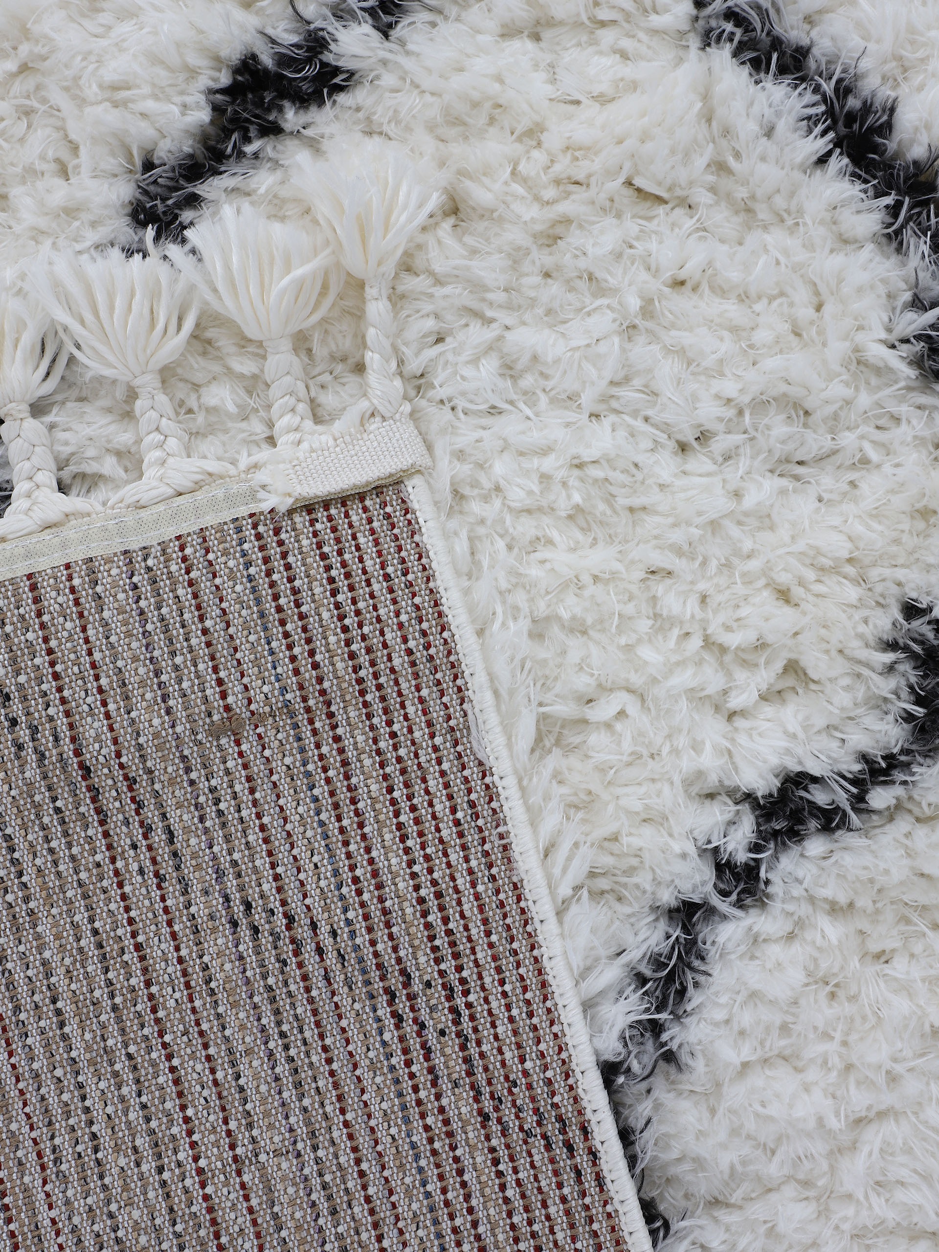 carpetfine Tapis à poils longs »Eddy« Rectangulaire 30 mm Höhe Shaggy, auch als Läufer und in quadratisch, mit Fransen, Wohnzimmer