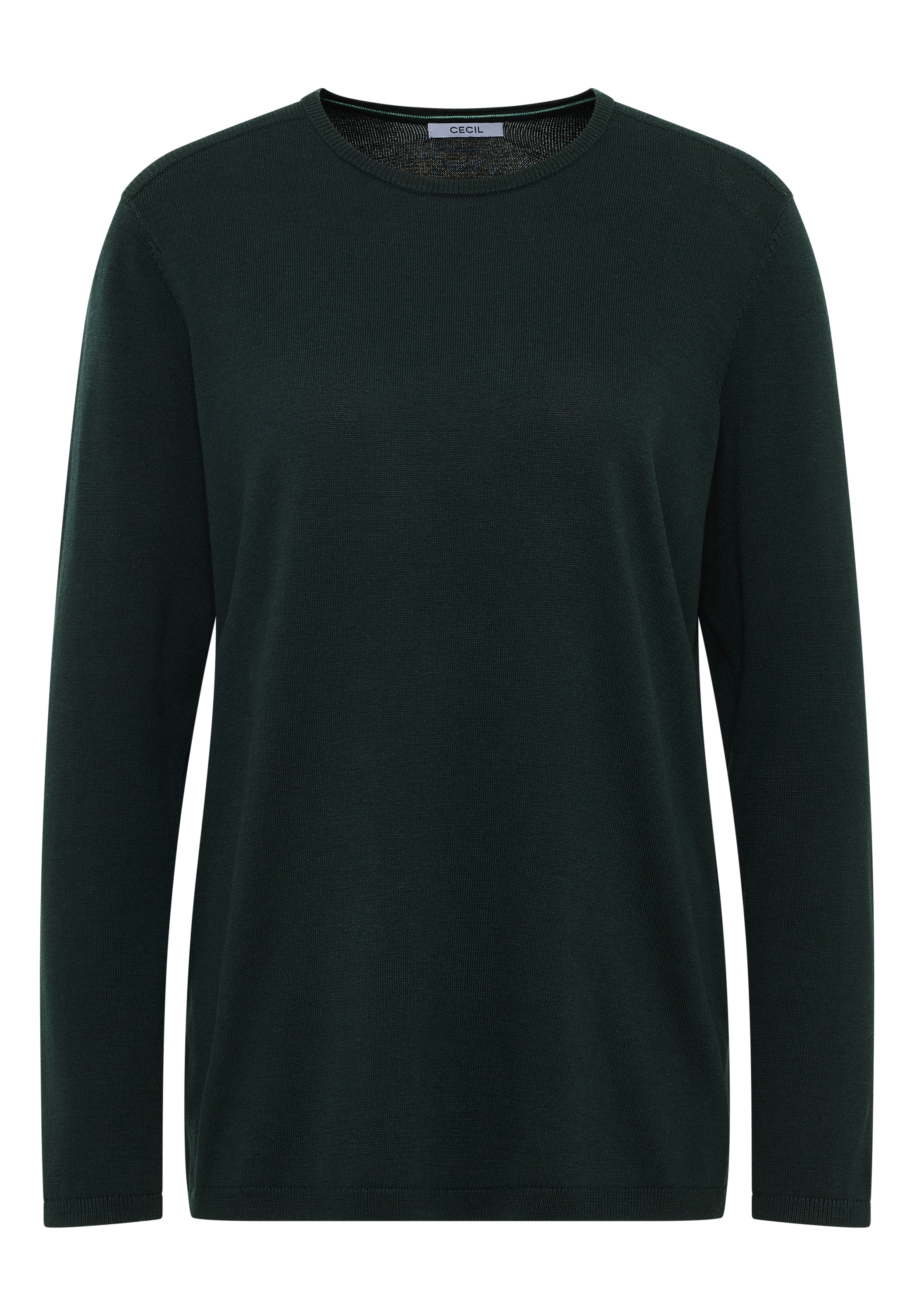 Cecil Strickpullover mit feinem Detail an der Schulter und Viskose-Anteil