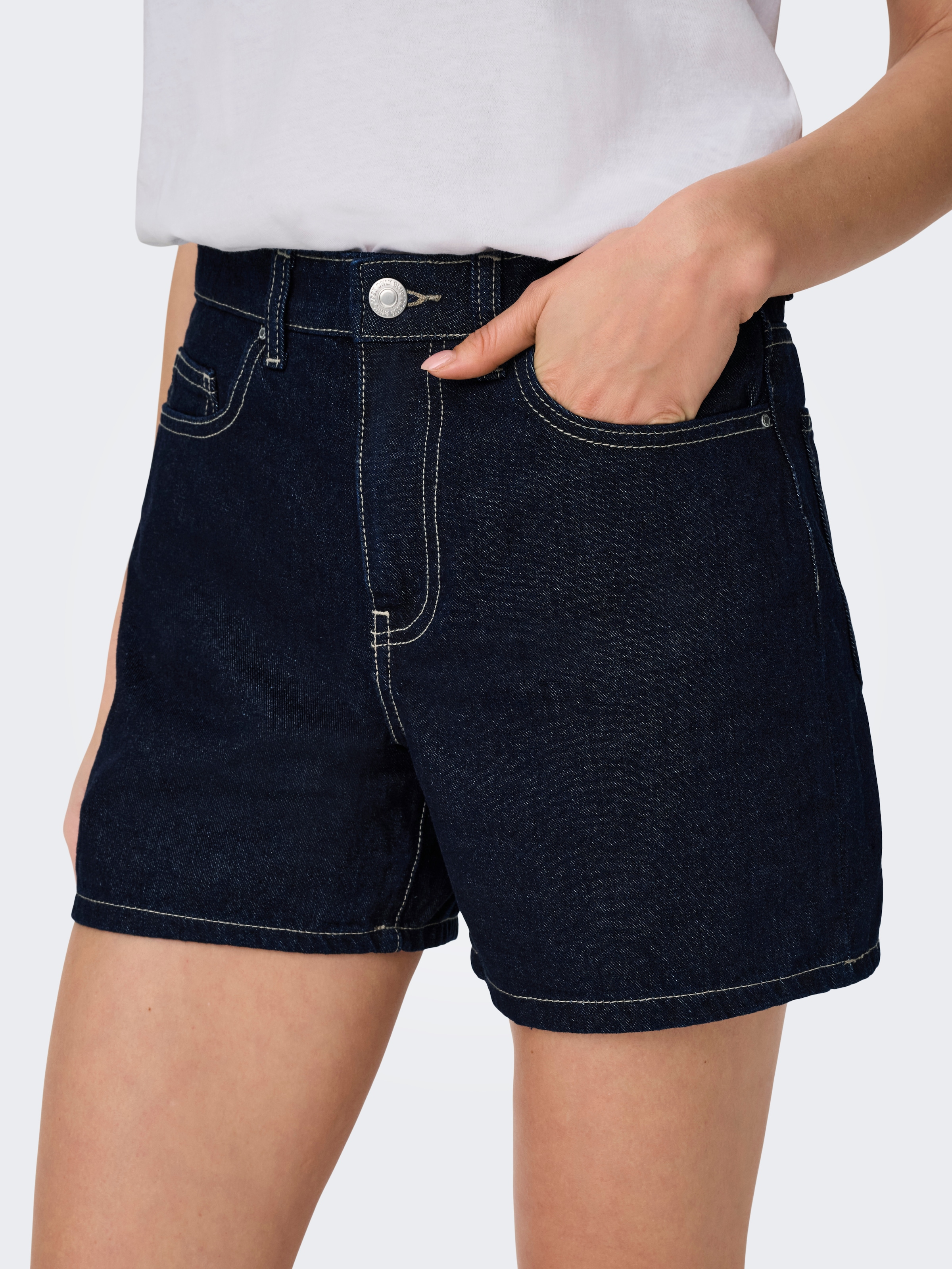 ONLY Short en jean »ONLPHINE« Mélange de coton, coupe regular