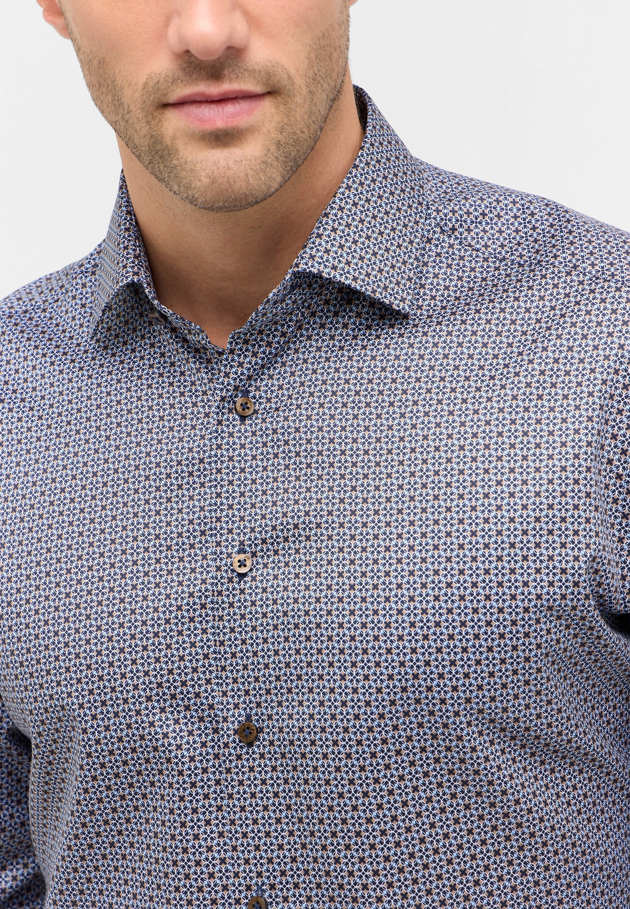 Eterna Langarmhemd »MODERN FIT« NON IRON (bügelfrei)