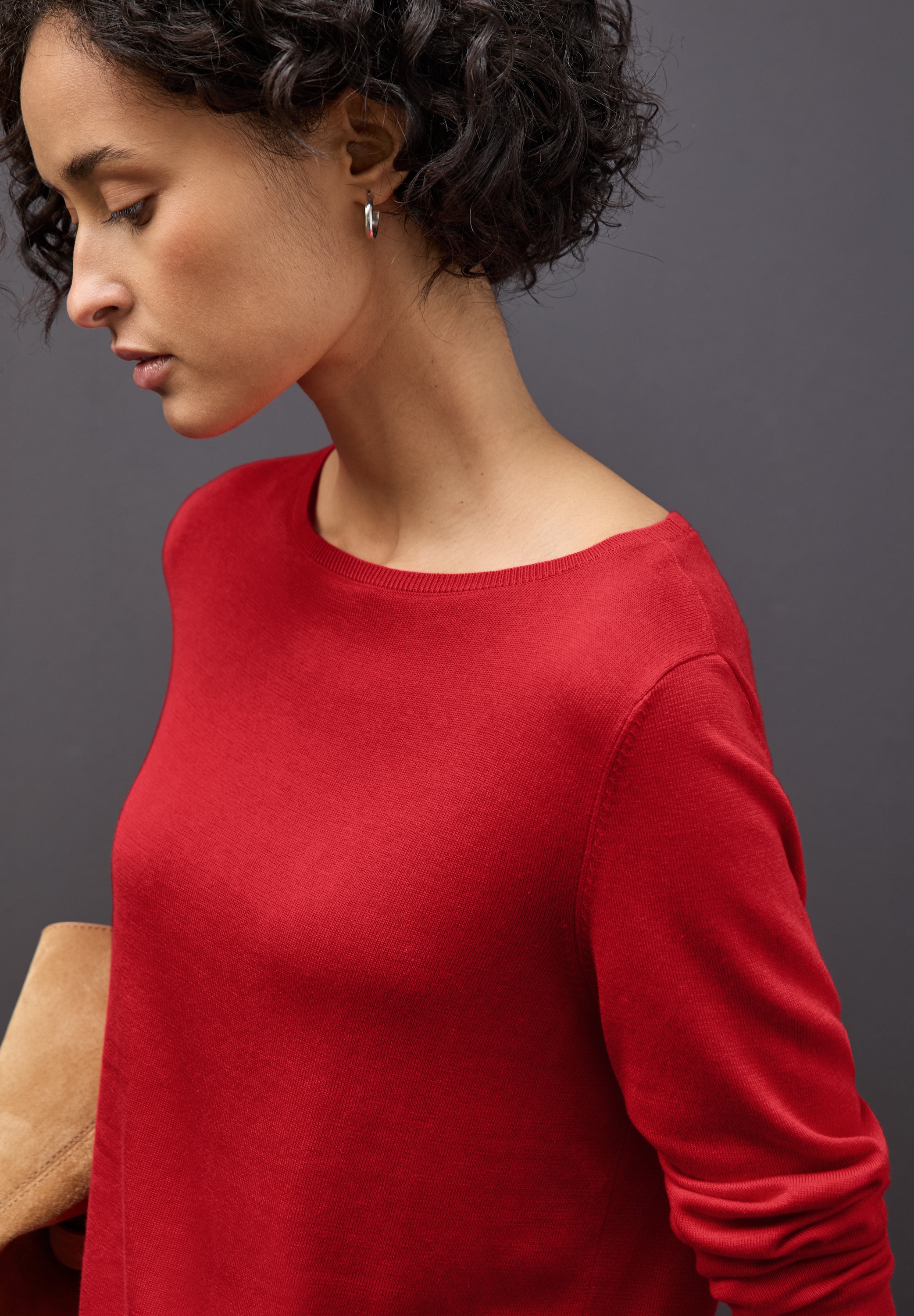 STREET ONE Pull en tricot avec encolure bateau