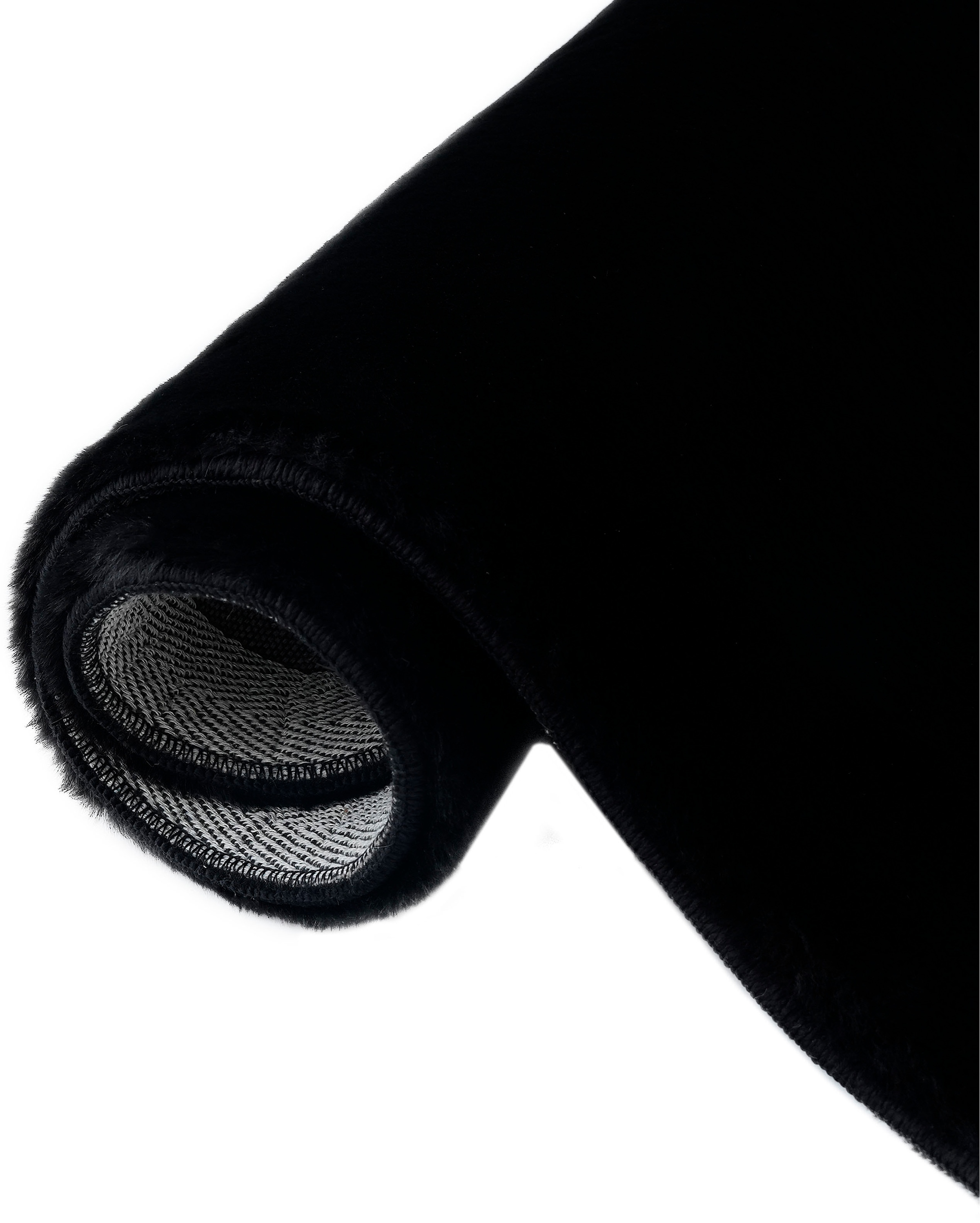 my home Fellteppich »Balu Bean, Kaninchenfell« U-förmig 20 mm Höhe Kunstfell Teppich, Modern, weich, Wohnzimmer, Schlafzimmer