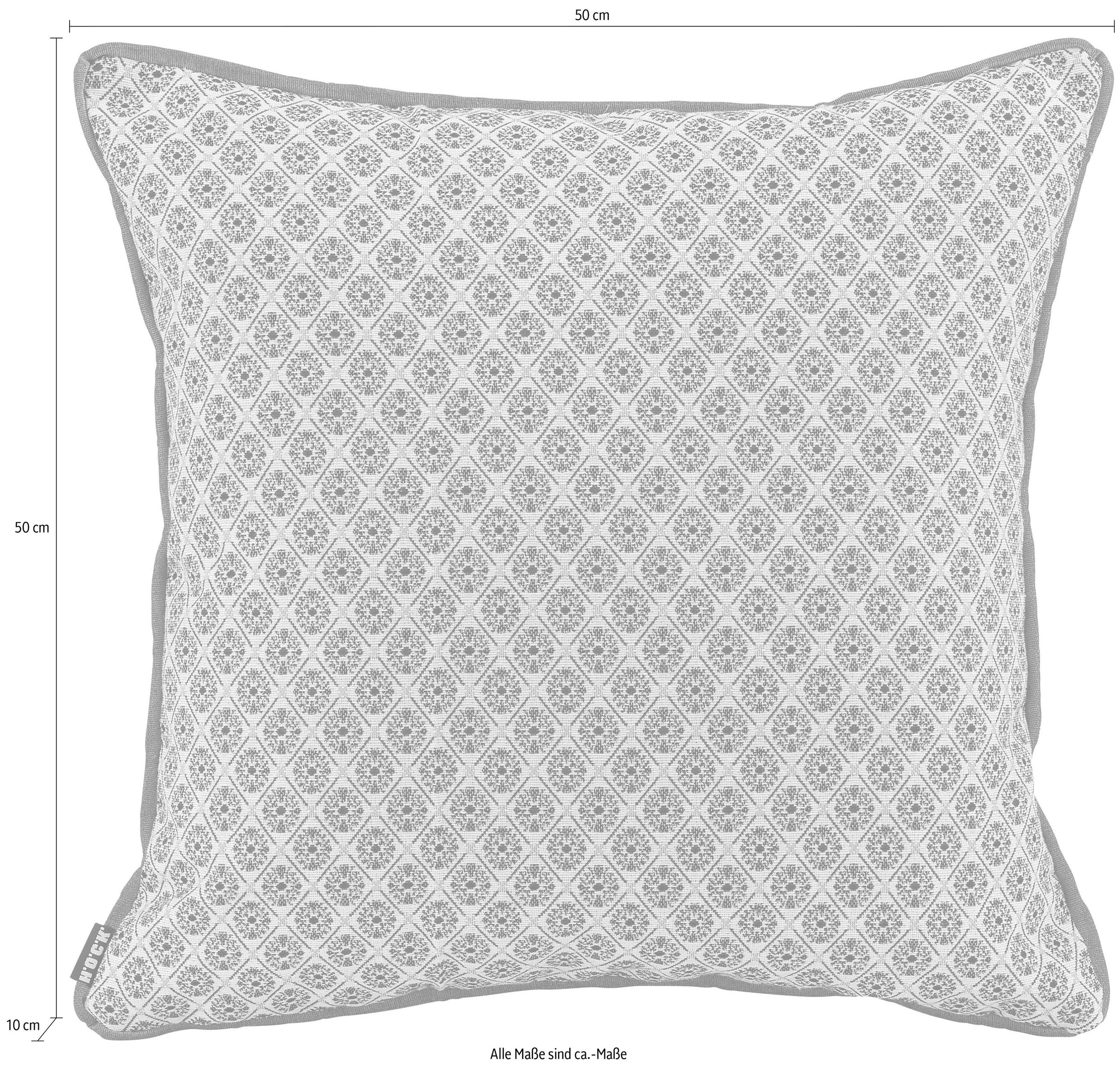 H.O.C.K. Dekokissen »Harry Ayalon« mit feinem Muster, Kissenhülle mit Füllung, 1 Stück