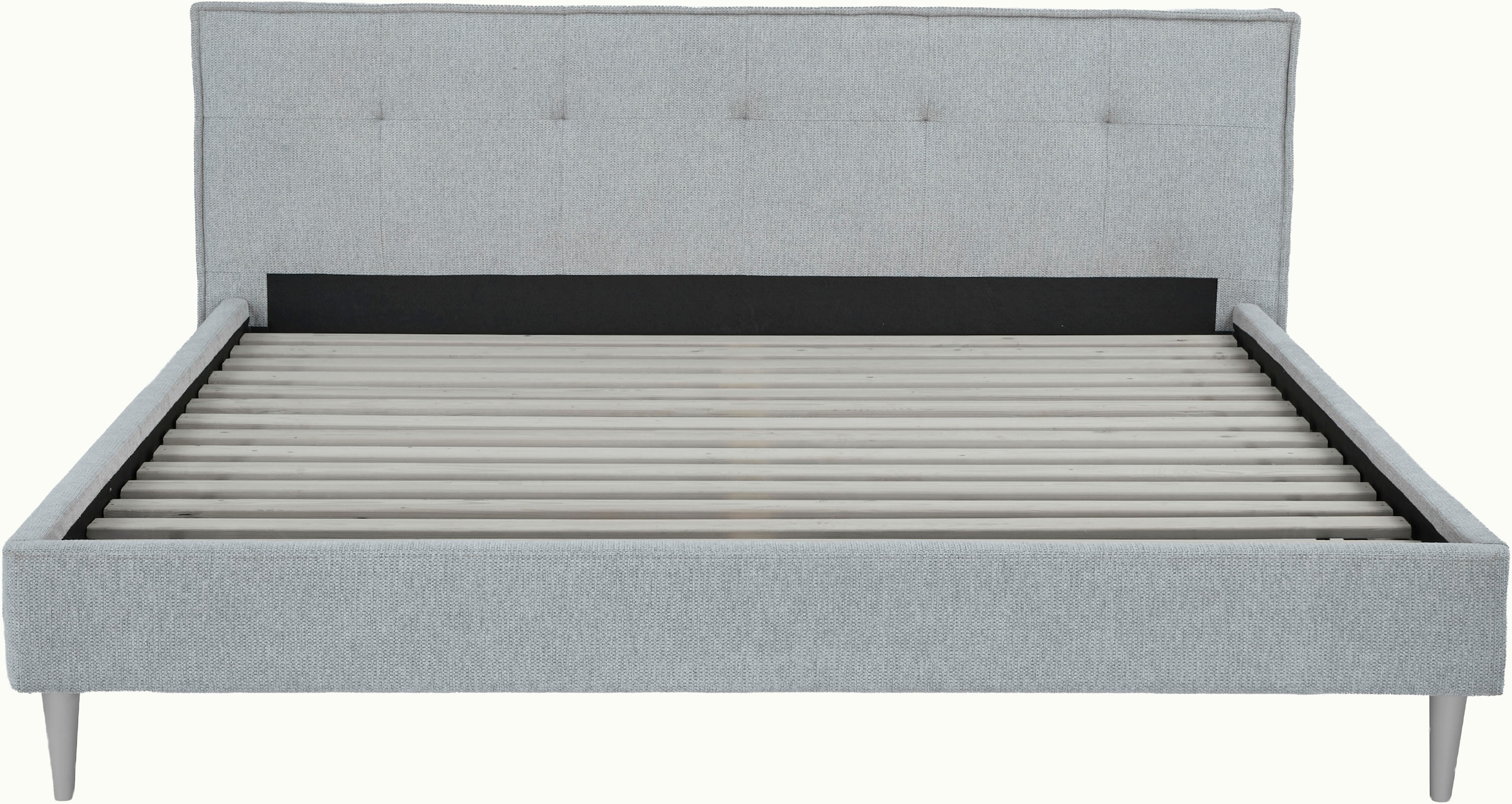 GOODproduct Lit rembourré »IMMINA, Bett mit Lattenrost« gepolstertes Kopfteil und Rahmen, Liegefläche 180x200cm
