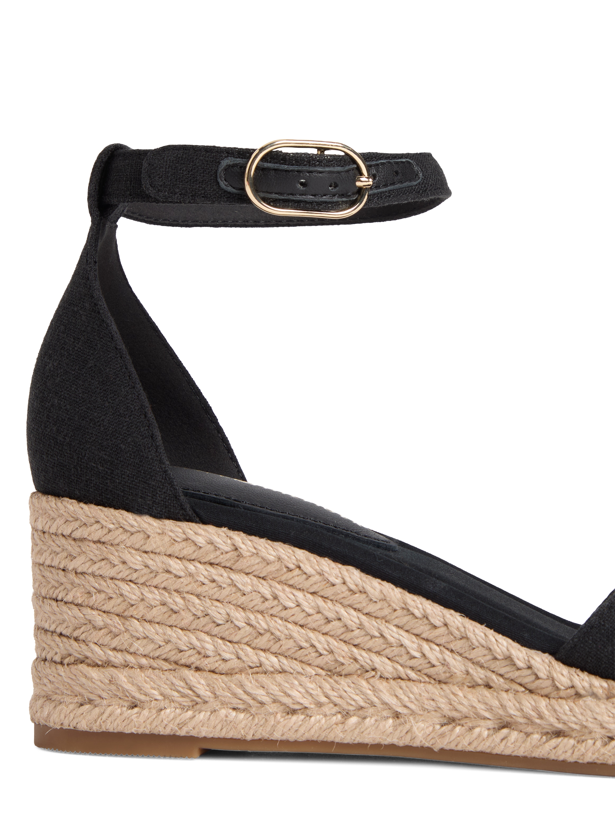 Tommy Hilfiger Sandales compensées »MID WEDGE ESPAD X CROSS«  Chaussure d’été, sandale à brides avec garniture en jute - forme étroite