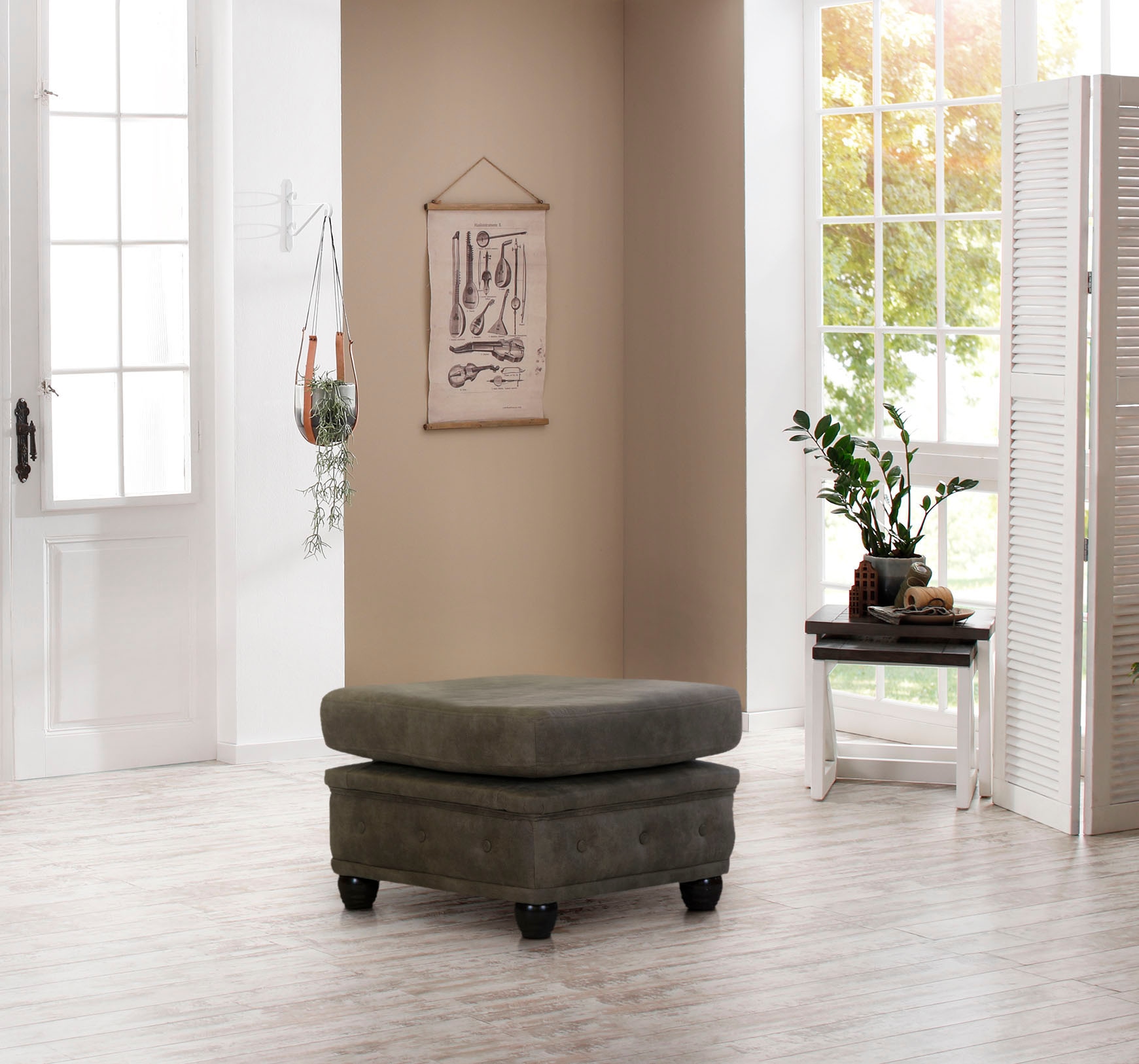 Home affaire Polsterhocker »Rysum« passend zur Serie &quot;Rysum&quot;  B/T/H: 75/70/45 cm