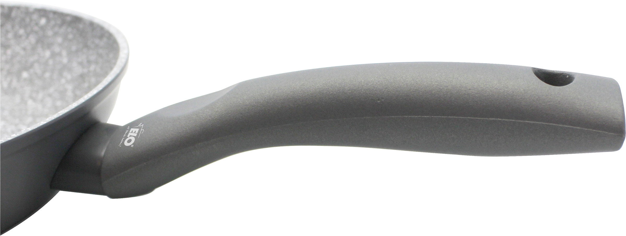 Elo Basic Poêle à frire »Colorio mit farbigem Protektor« Aluminium 1 tlg. hellgrau mit passendem Pfannenschoner