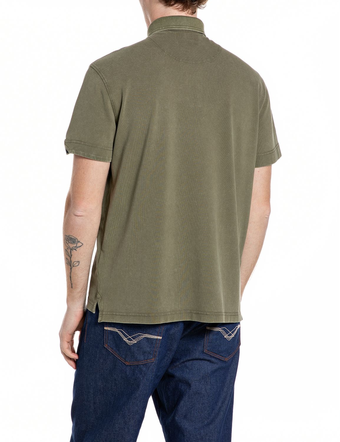 Replay Polo aus Baumwollpiqué, Regular Fit