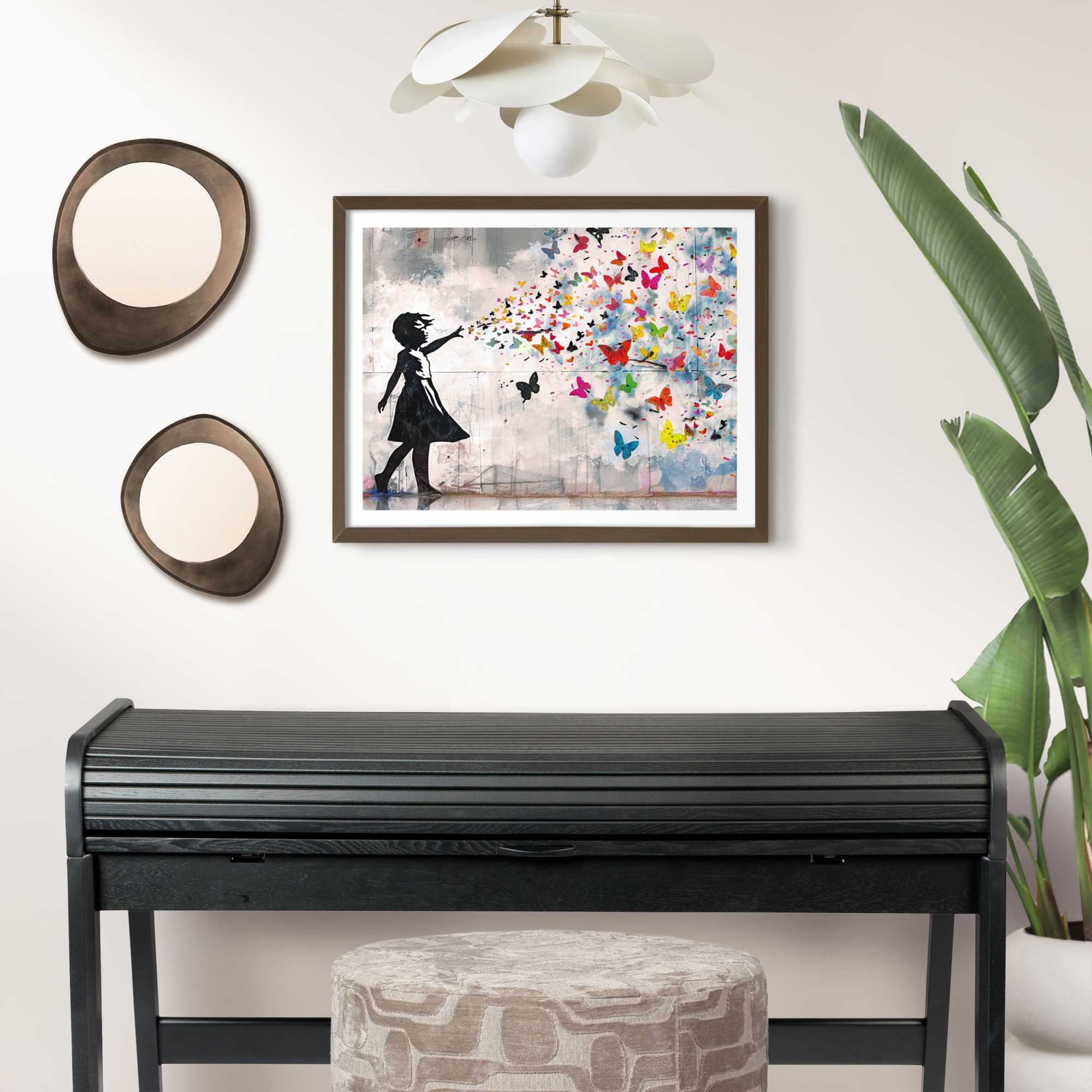 Reinders! Cadre photo »Poster 40x50 nussbaum« 1 cuis tlg. Wohnzimmer - Nussbaum - MDF - Kein Thema - 43,5x53,5 cm