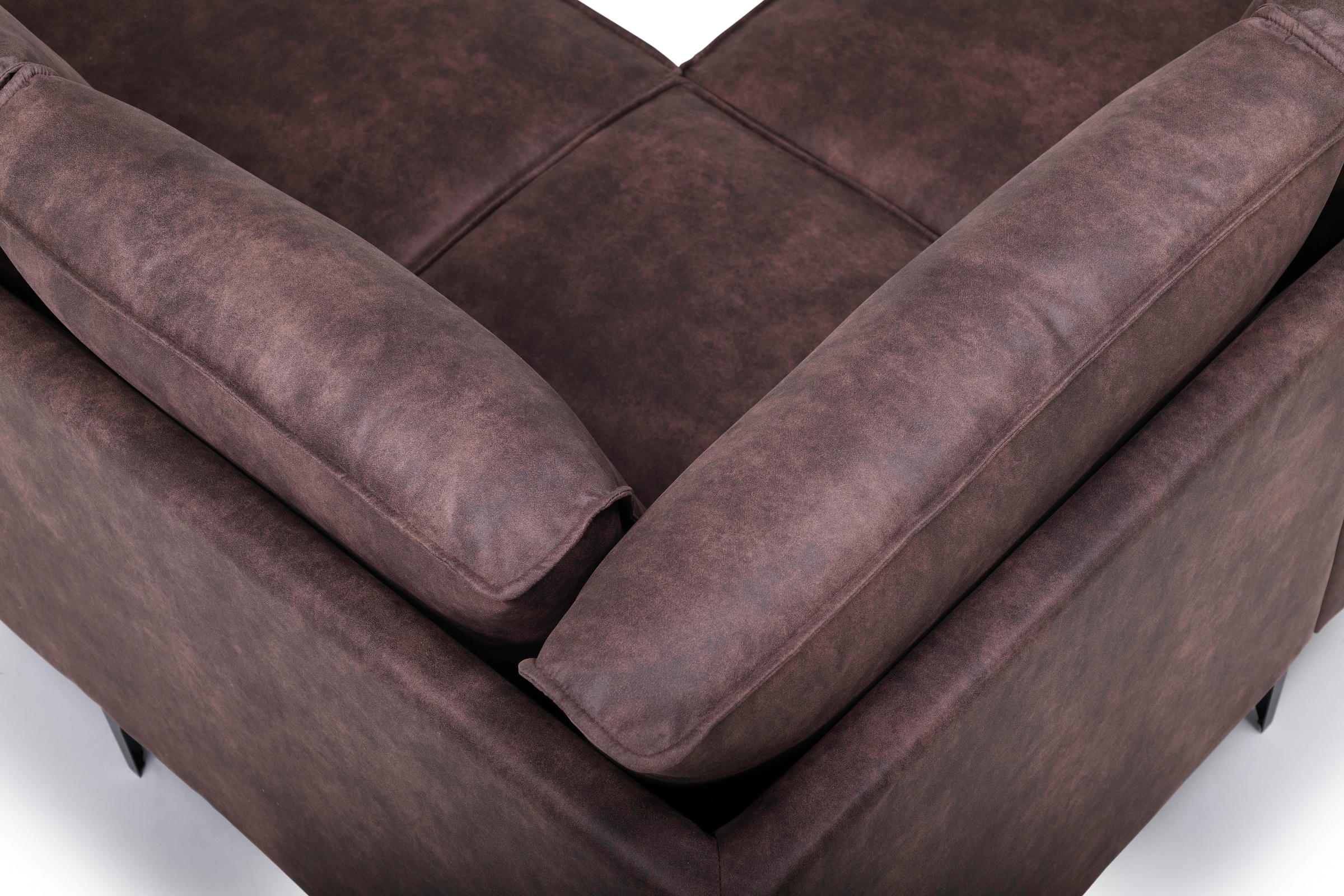 GOODproduct Ecksofa »OLAND Luxus-Microfaser L-Form, B: 289 cm, Skandi-Design« Struktur, Flachgewebe, Luxus-Microfaser, Boucle