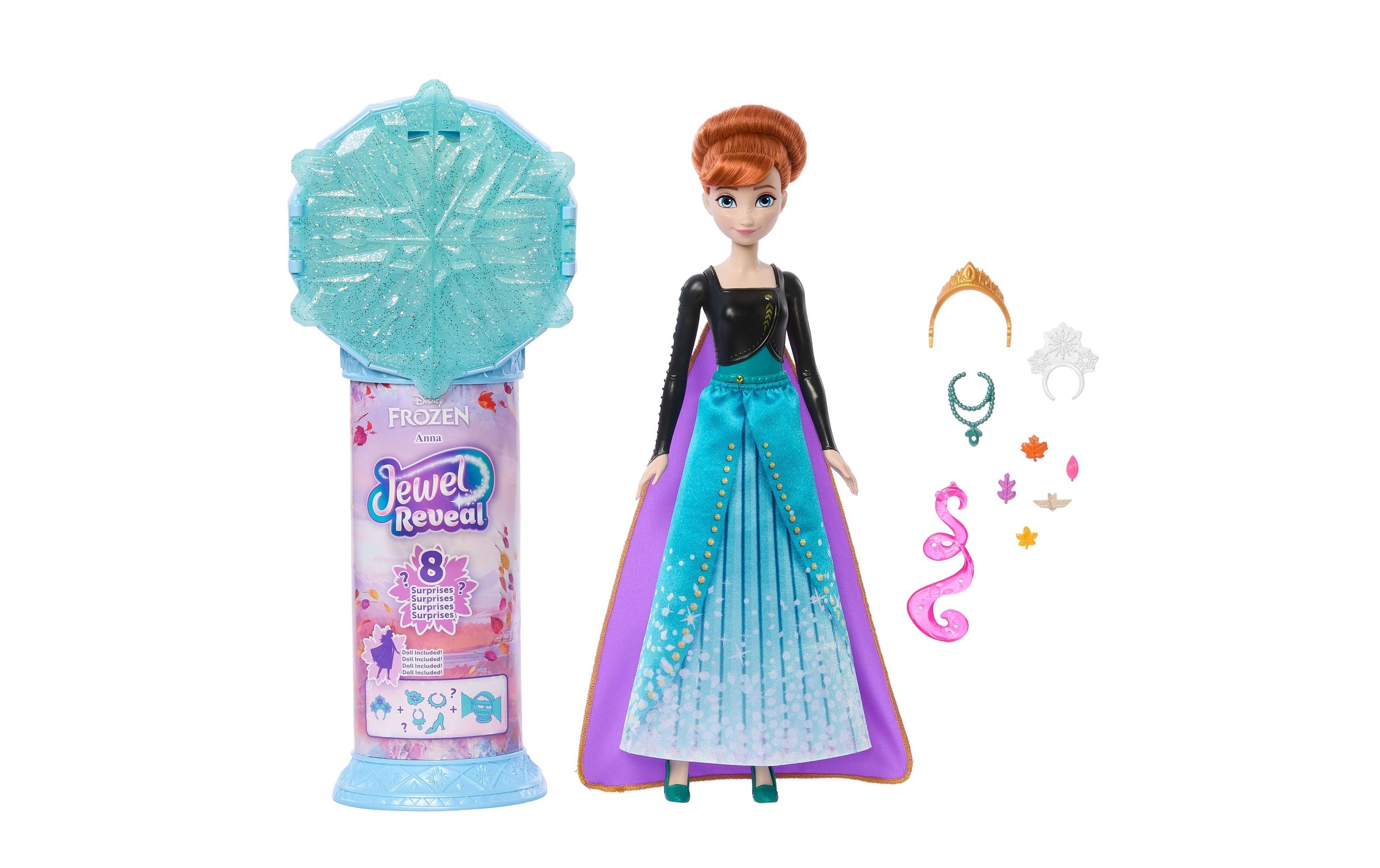 Disney Frozen Anziehpuppe »Disney Die Eiskönigin, Juwel Reveal Anna«