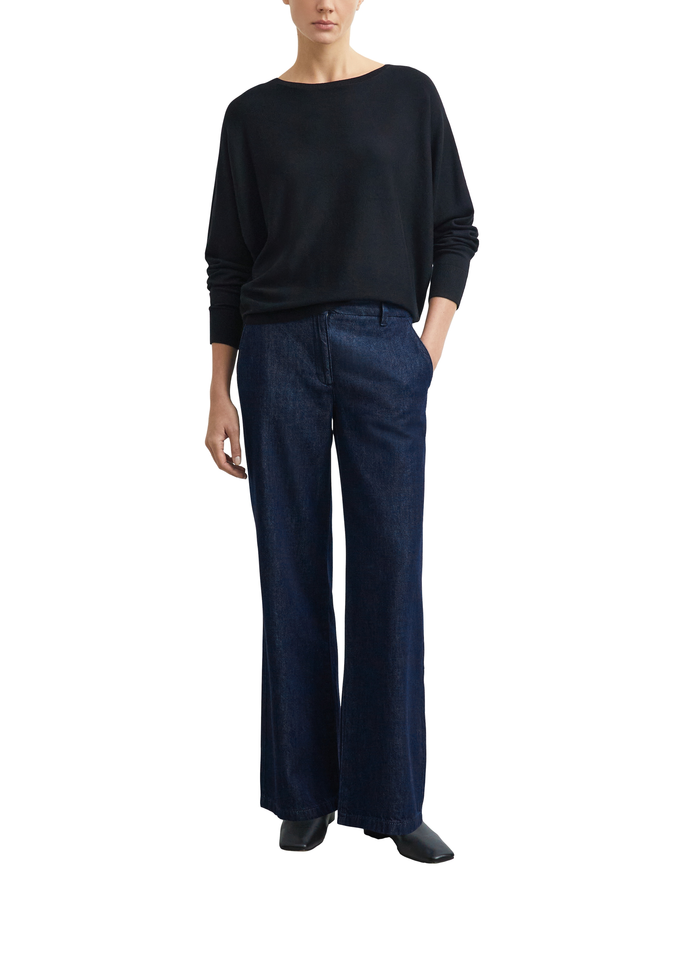 Comma Pull en tricot Col rond / avec viscose