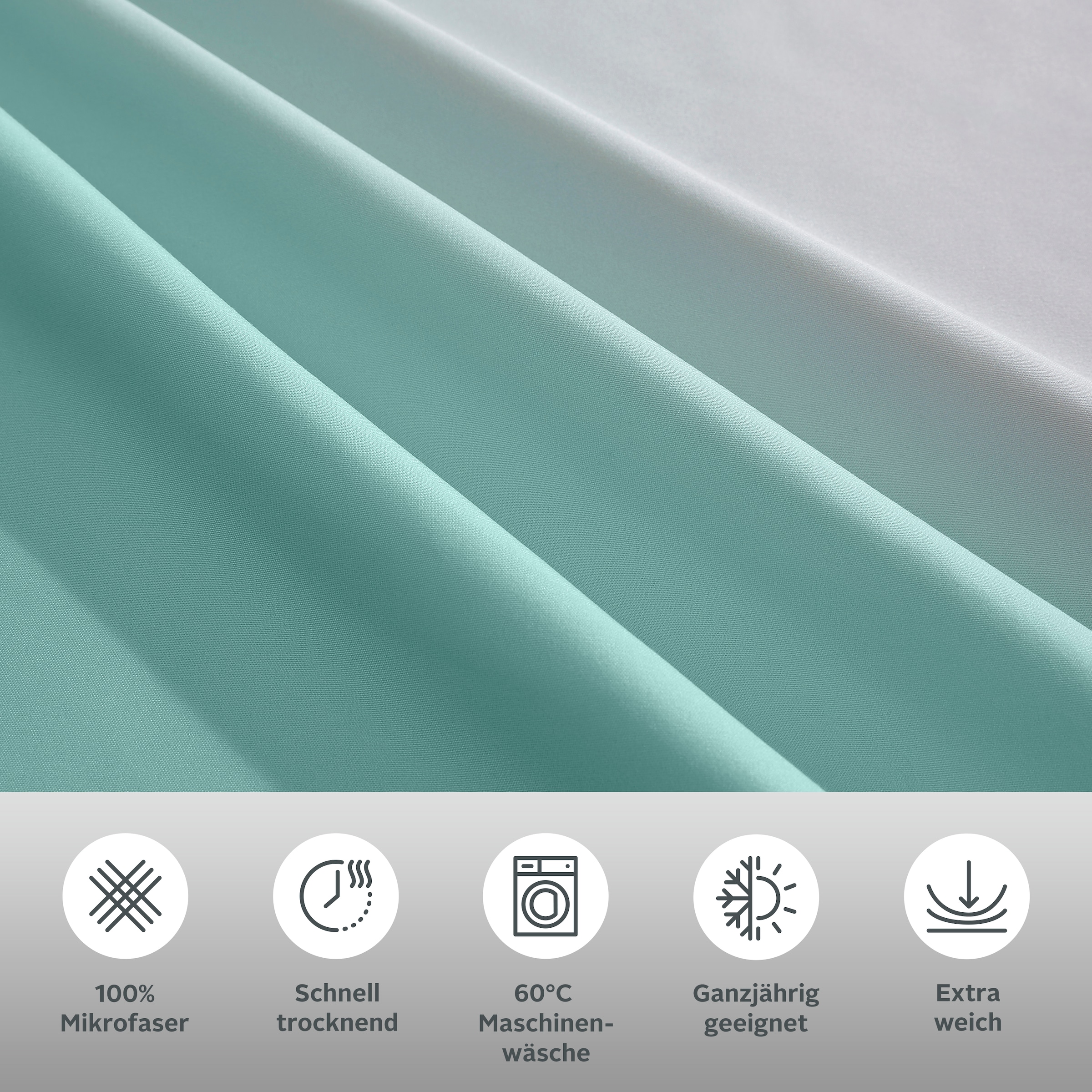 GOODproduct Bettwäsche »Jareth« 2 Stk. 100 % Polyester, sehr weich, allergikerfreundlich, mit Farbverlauf