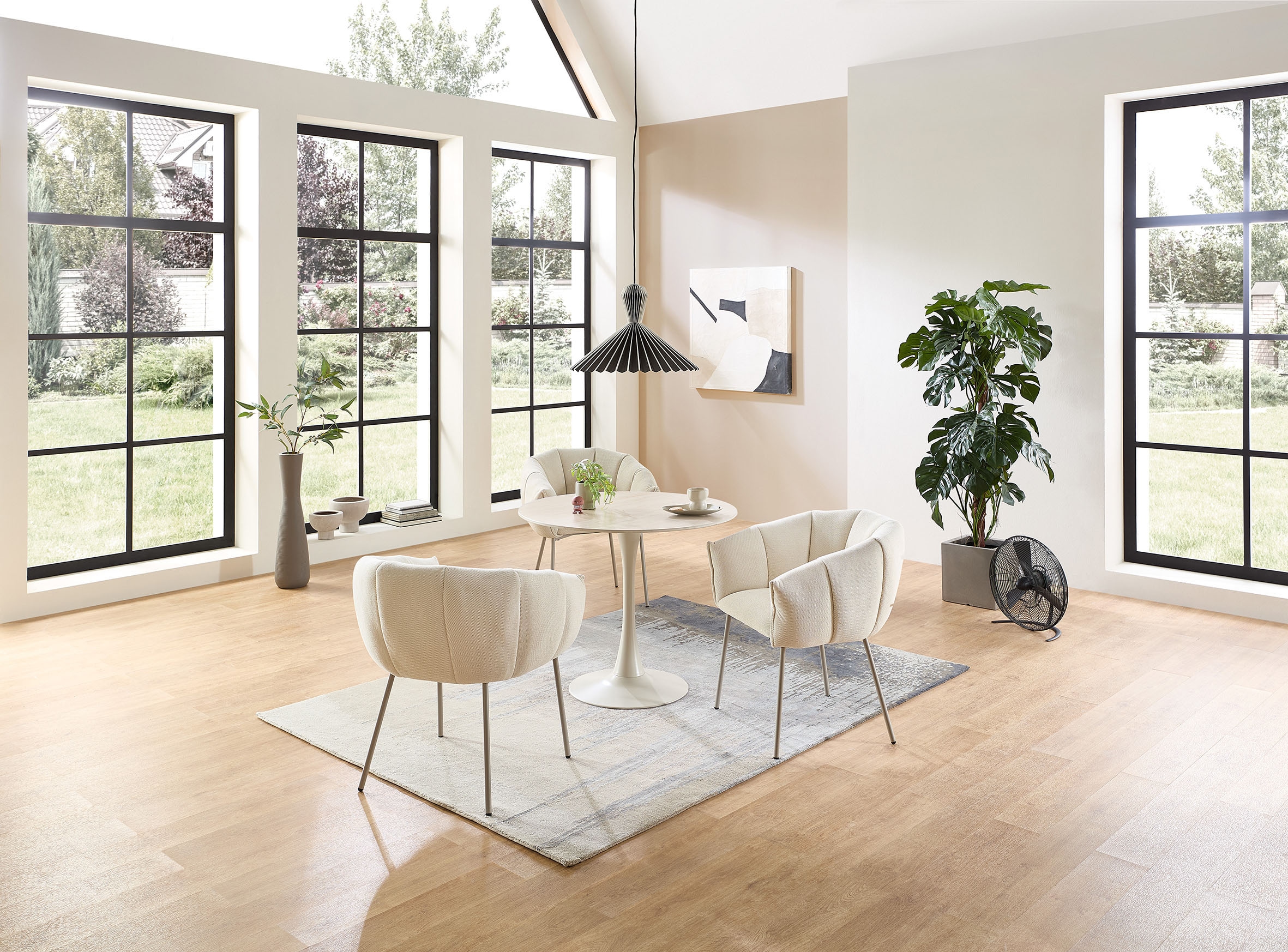 Stolkom Chaise avec accoudoirs »Pina BxHxT 70x78x63 cm« (Ensemble) 4 cuislargeur 70 cm, structure métallique