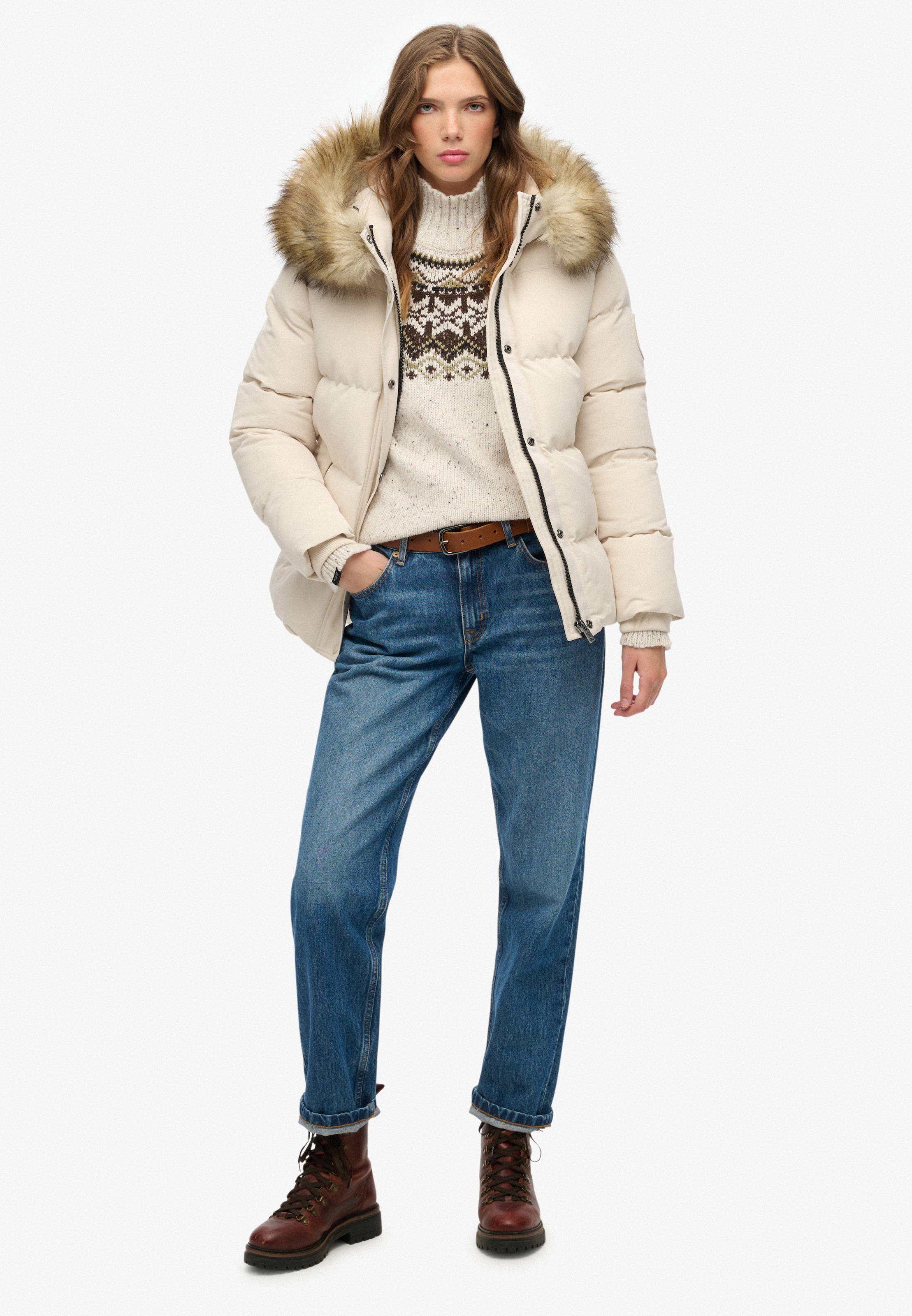 Superdry Veste matelassée »EVEREST 5 BAFFLE PUFFER JKT« mit Kapuze Kunstfaser, relaxed fit